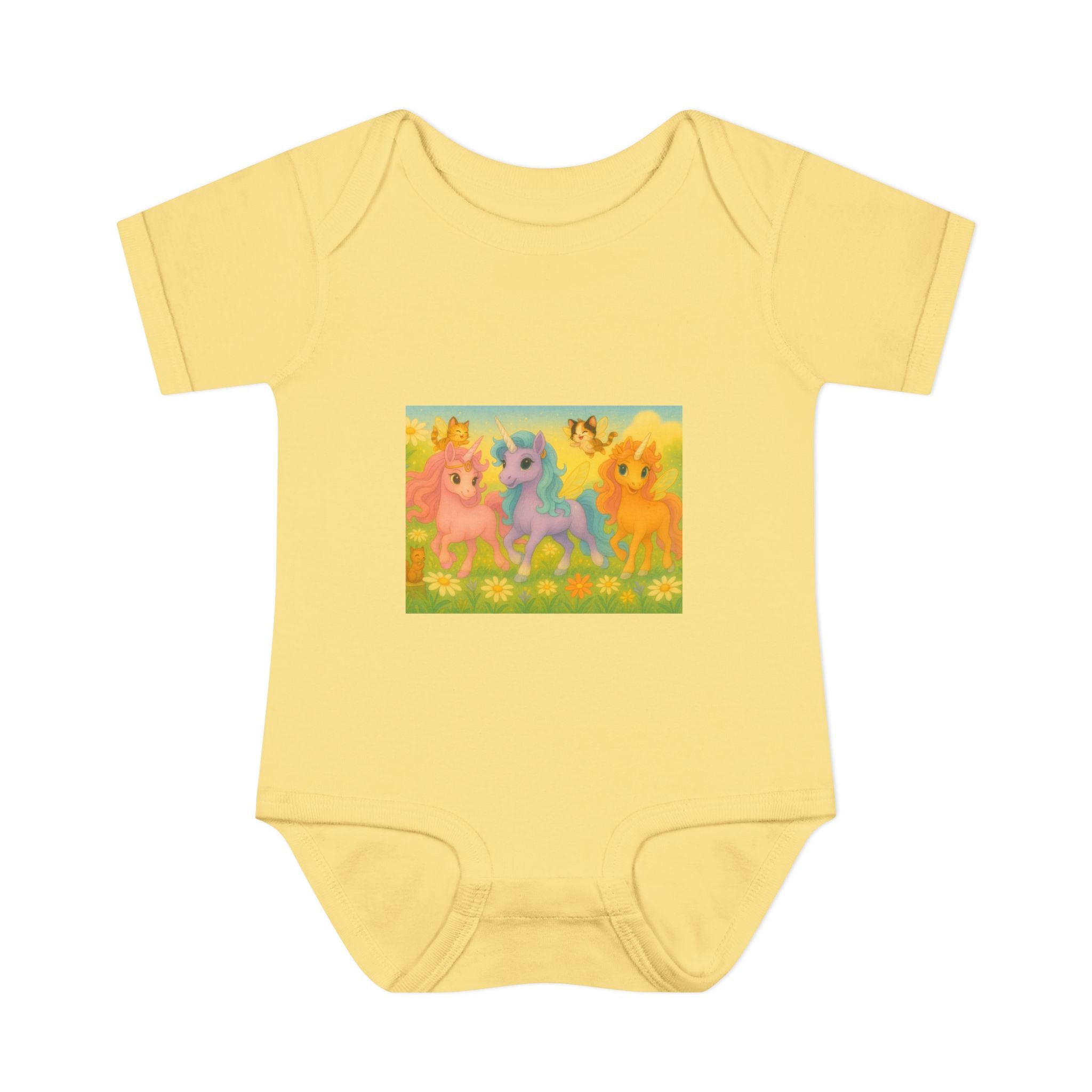 Bodysuit - Whimsical Unicorn Princesses and Forest Animals Playful Design