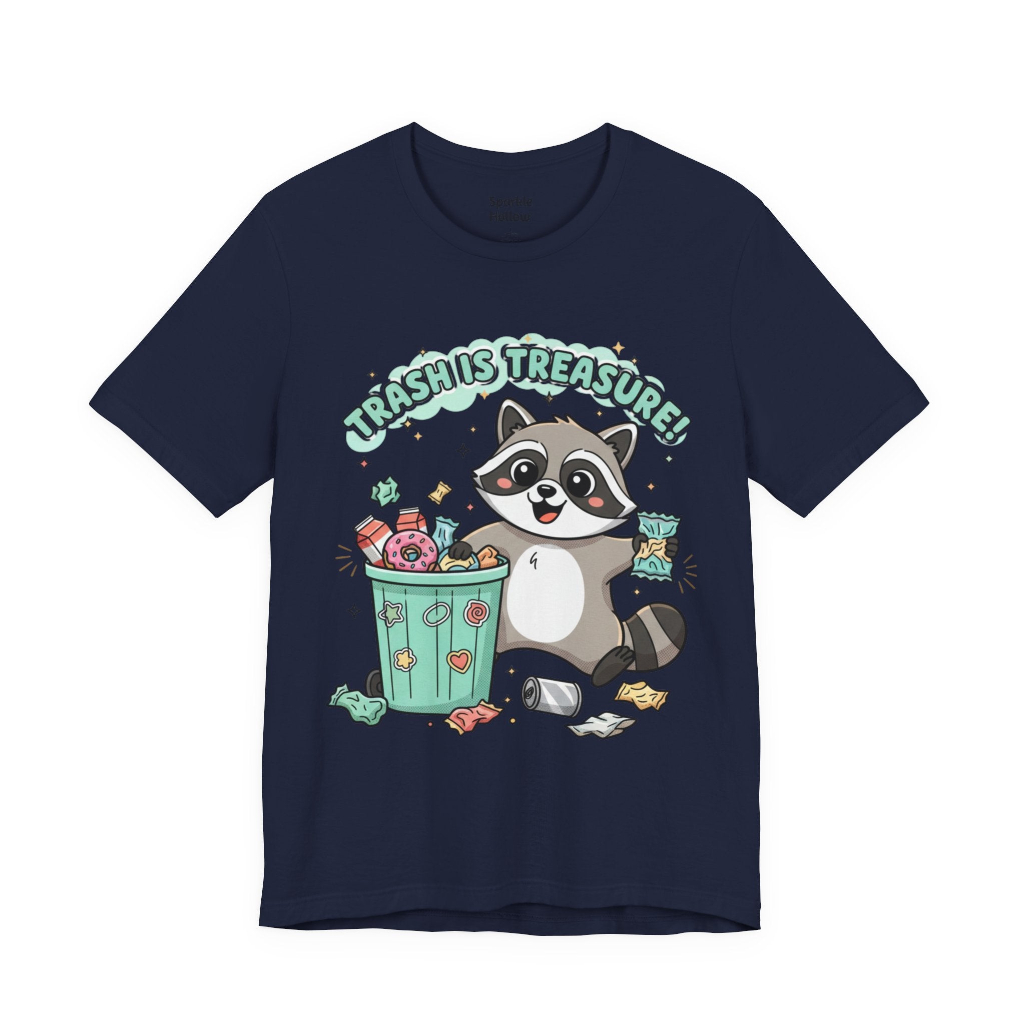 Merry Trash-mas Raccoon Tee | trash panda Christmas, cute holiday humor