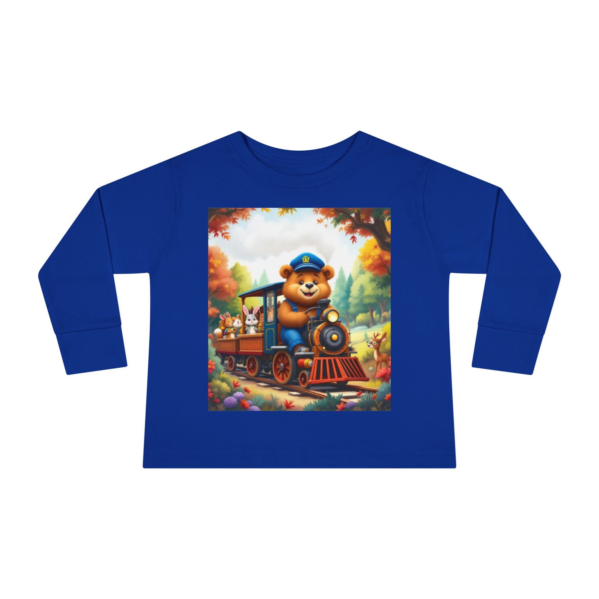 Toddler Tee - Bear Train in Sparkle Hollow Design
