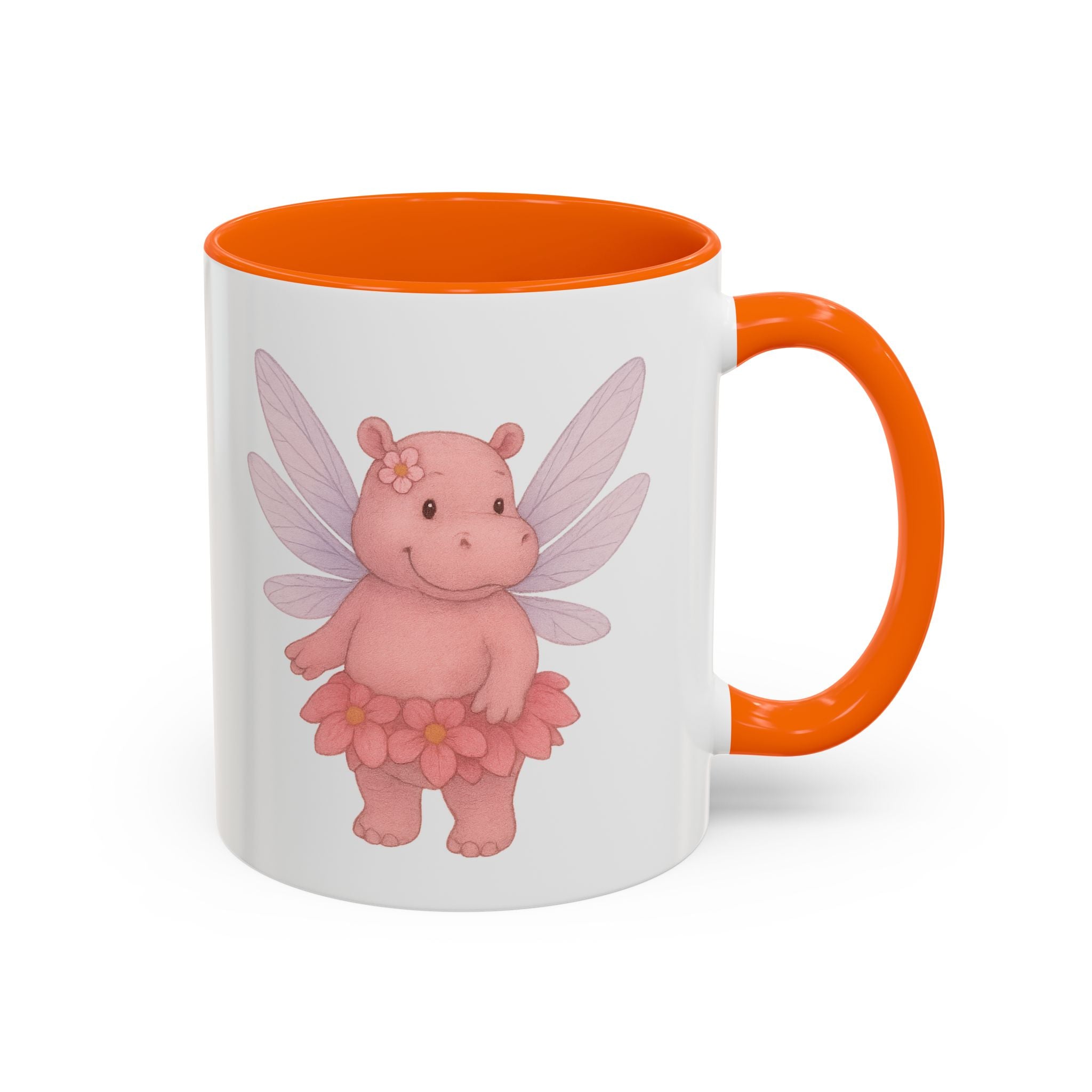 Coffee Mug - Whimsical Hippo Fairy Design