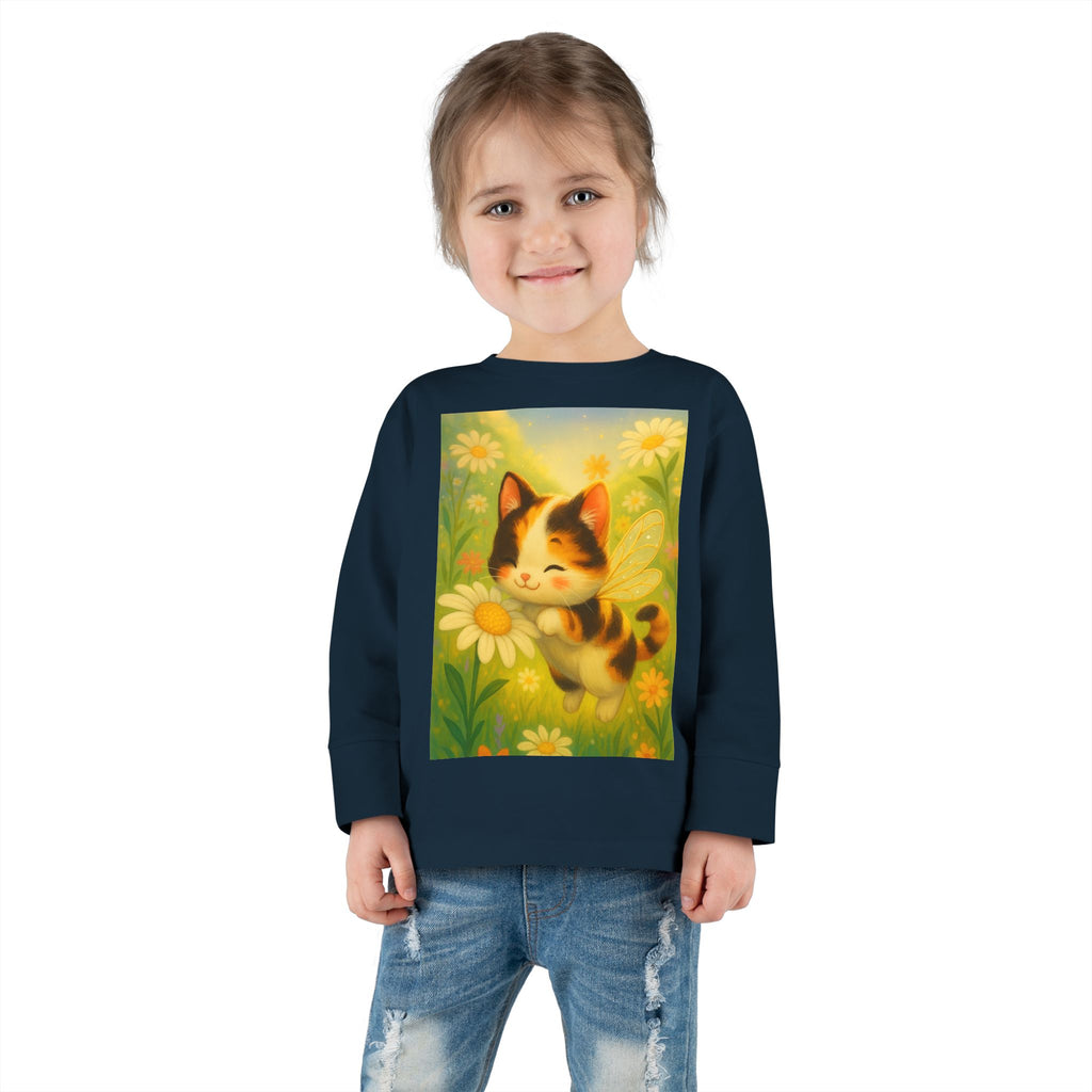 Toddler Tee - Whimsical Buzzabelle the Bumble Cat