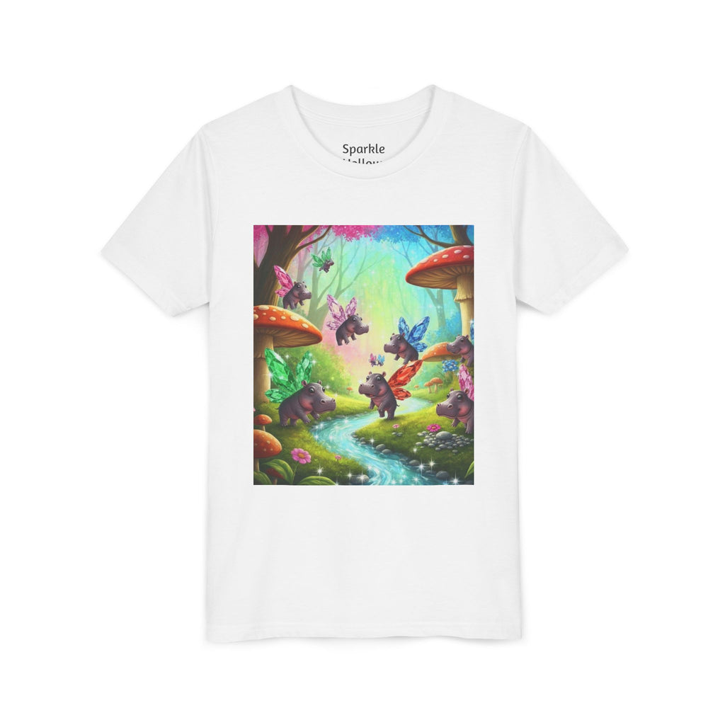 Magical Hippo Fairies Mushroom Grove Youth Tee