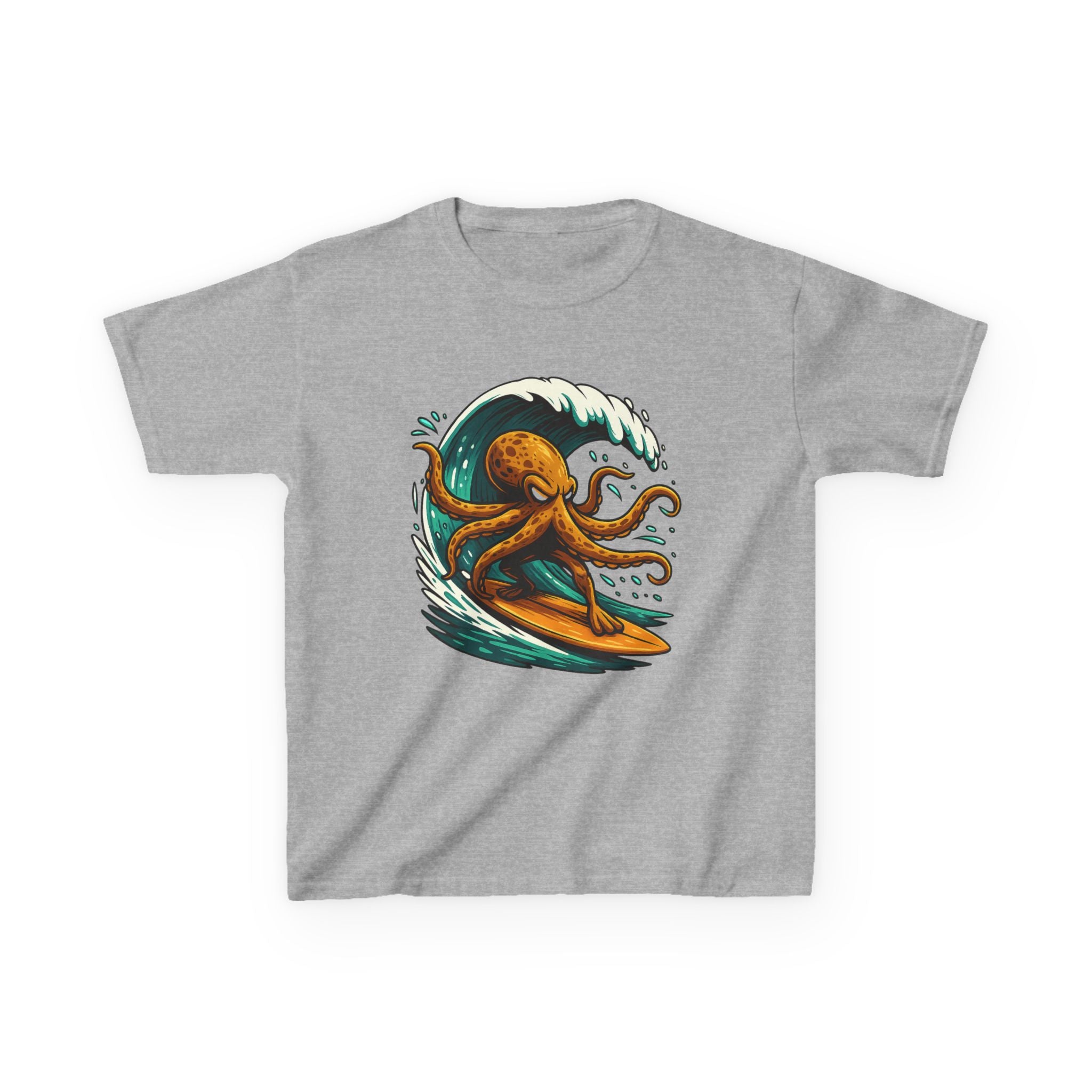 Kids Tee — Octo Surfer Surfing Wave Graphic