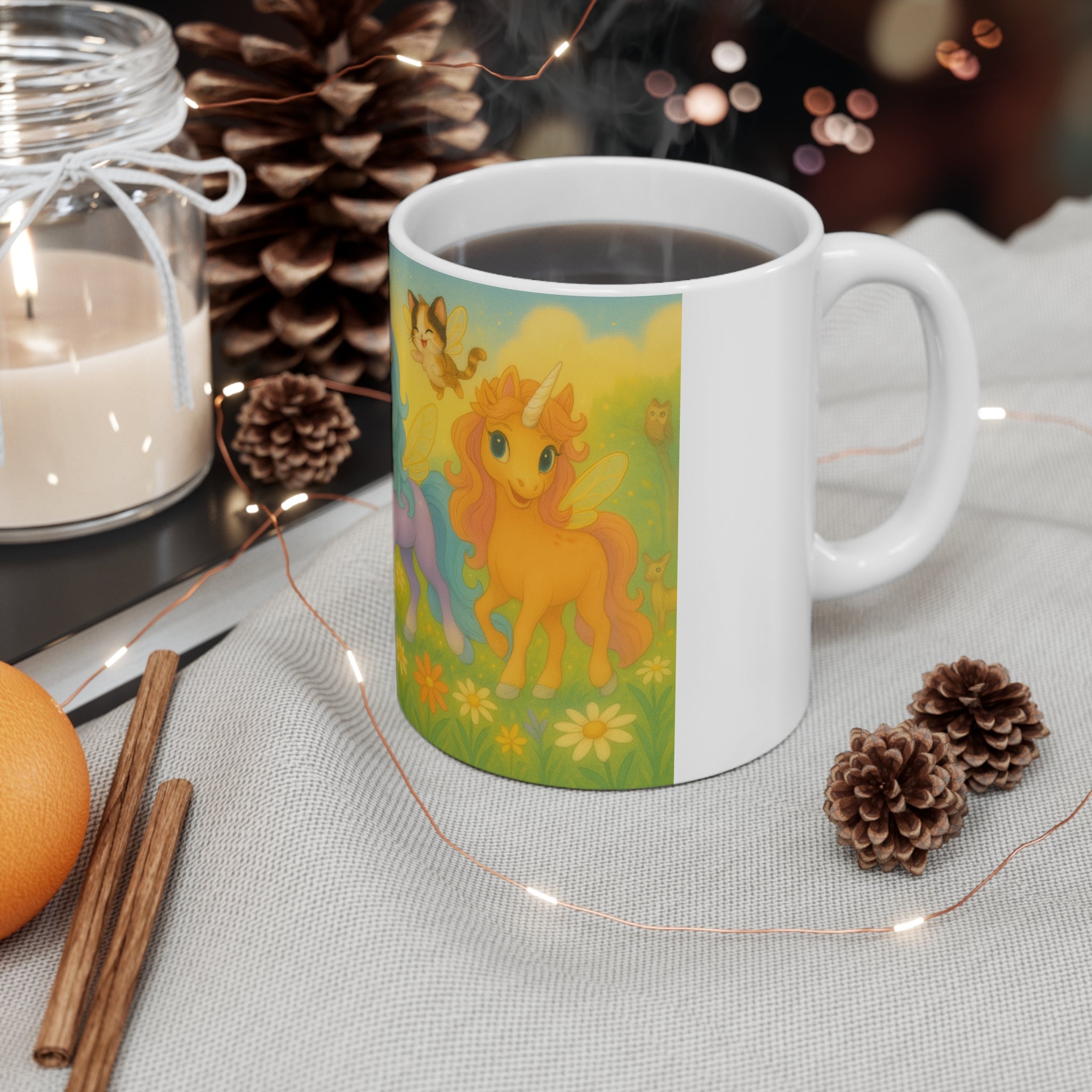 Magical Unicorn Princess Trio Mug — Land of Sparkle Hollow 11oz