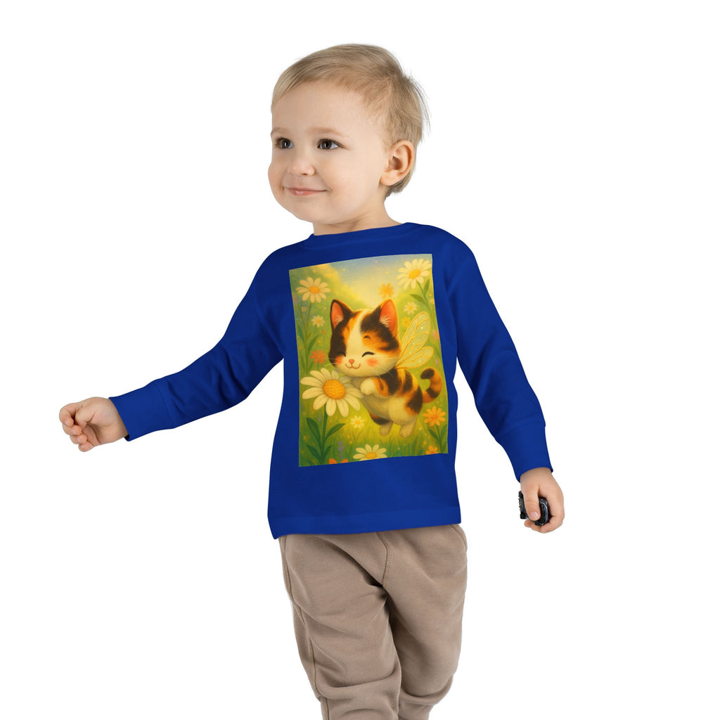 Toddler Tee - Whimsical Buzzabelle the Bumble Cat