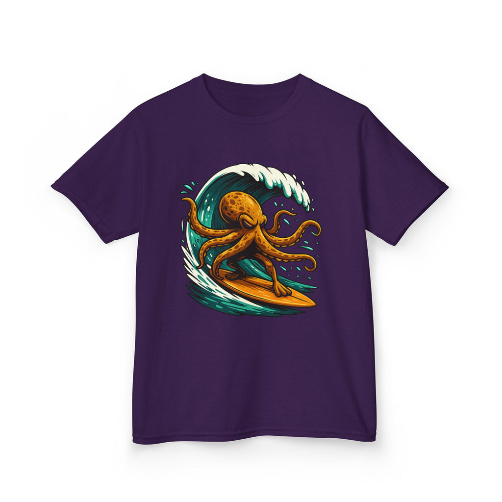 Kids Tee — Octo Surfer Surfing Wave Graphic