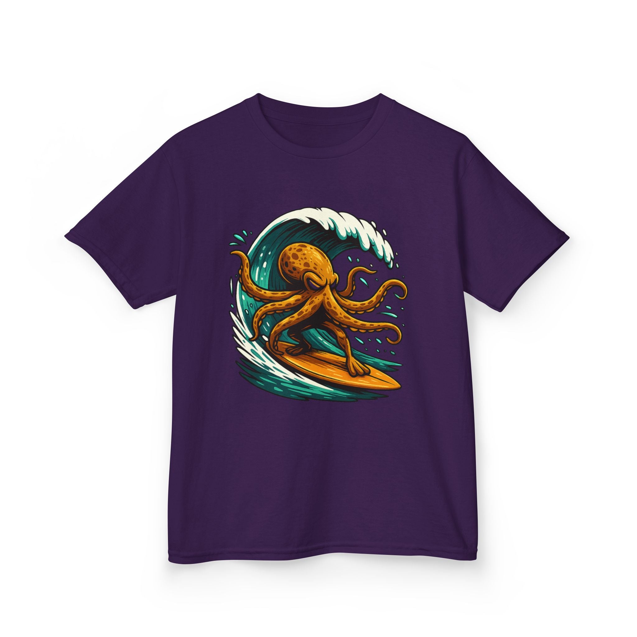 Kids Tee — Octo Surfer Surfing Wave Graphic
