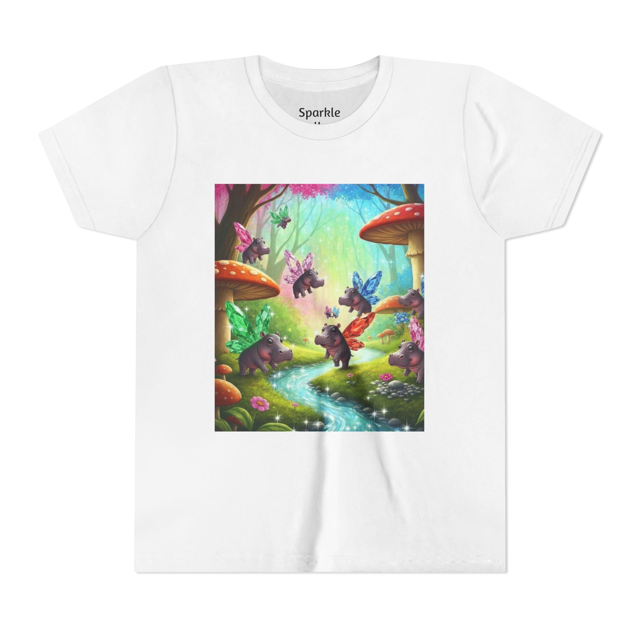 Magical Hippo Fairies Mushroom Grove Youth Tee