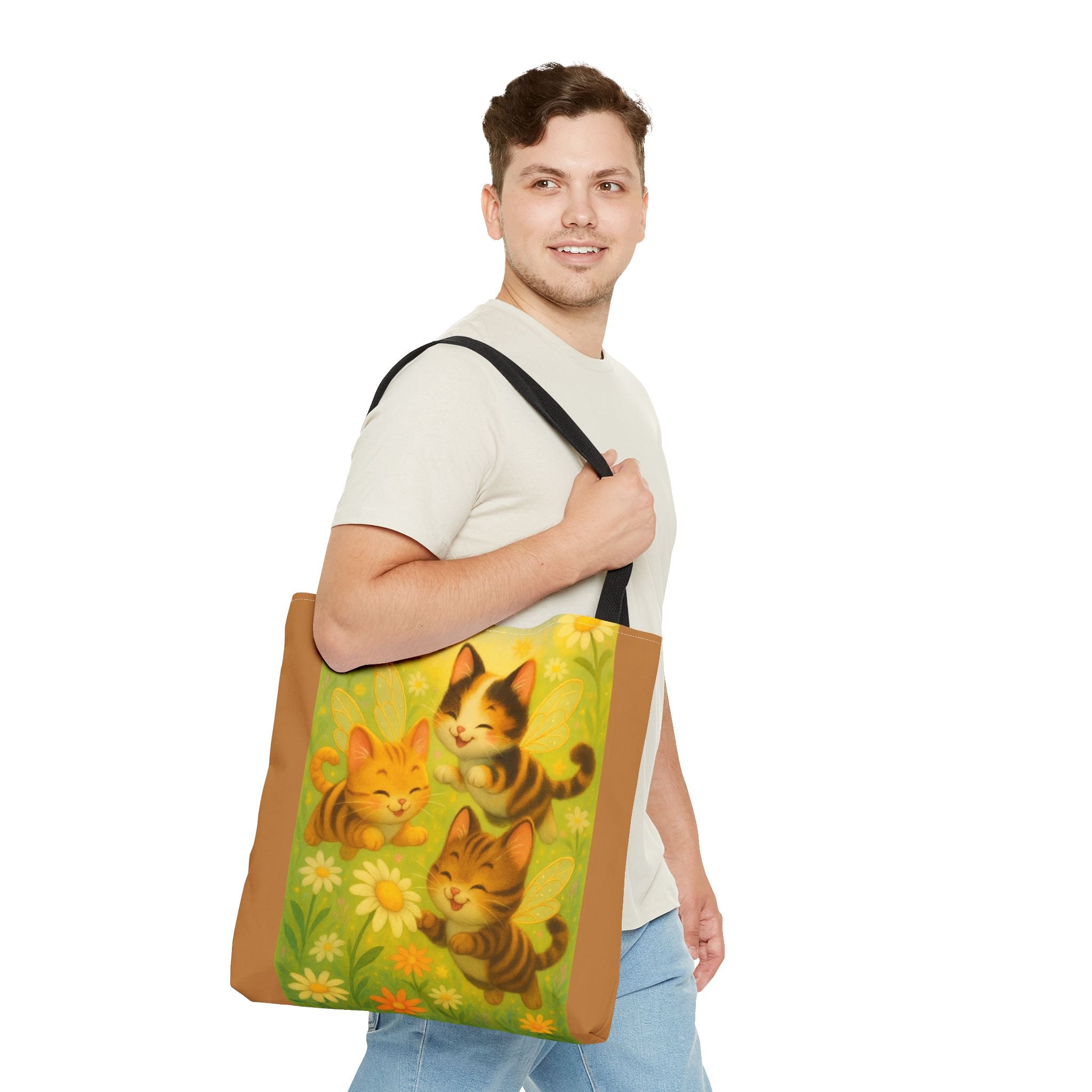 Bumble Cat Tote Bag - Whimsical Design from Sparkle Hollow