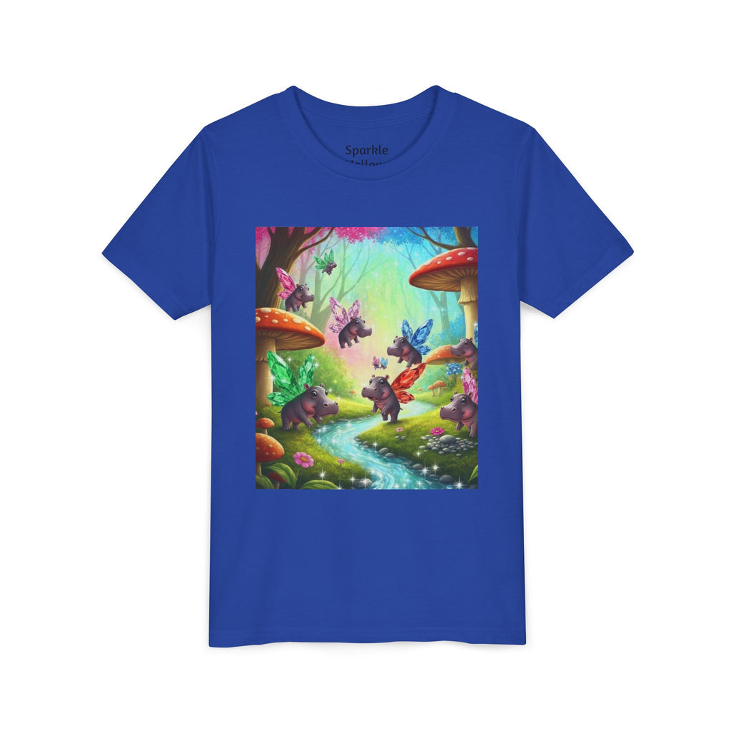 Magical Hippo Fairies Mushroom Grove Youth Tee