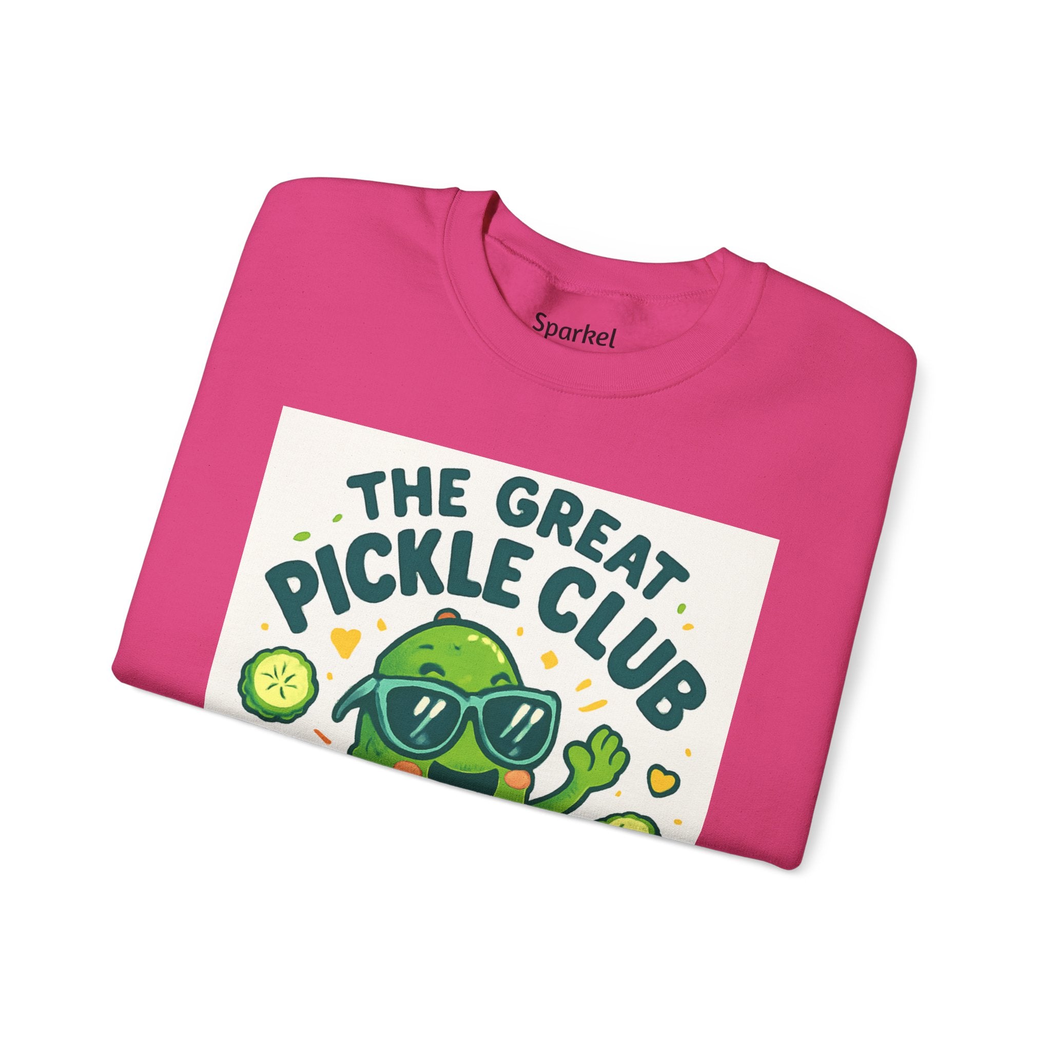 The Great Pickle Club Sweatshirt — Retro Cute Dancing Pickle Crewneck