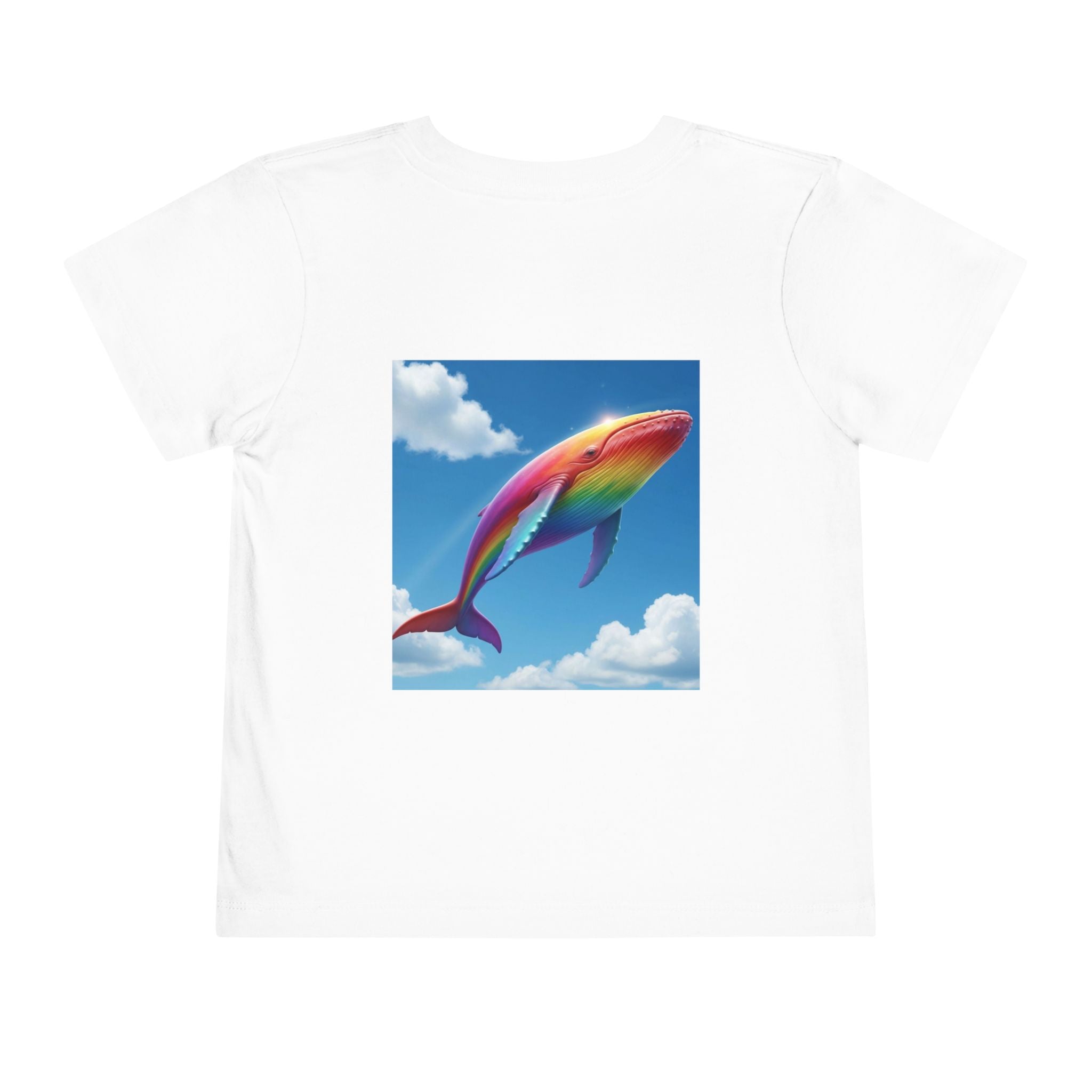 Toddler Tee - Flying Rainbow Whale from the Land of Sparkle Hollow
