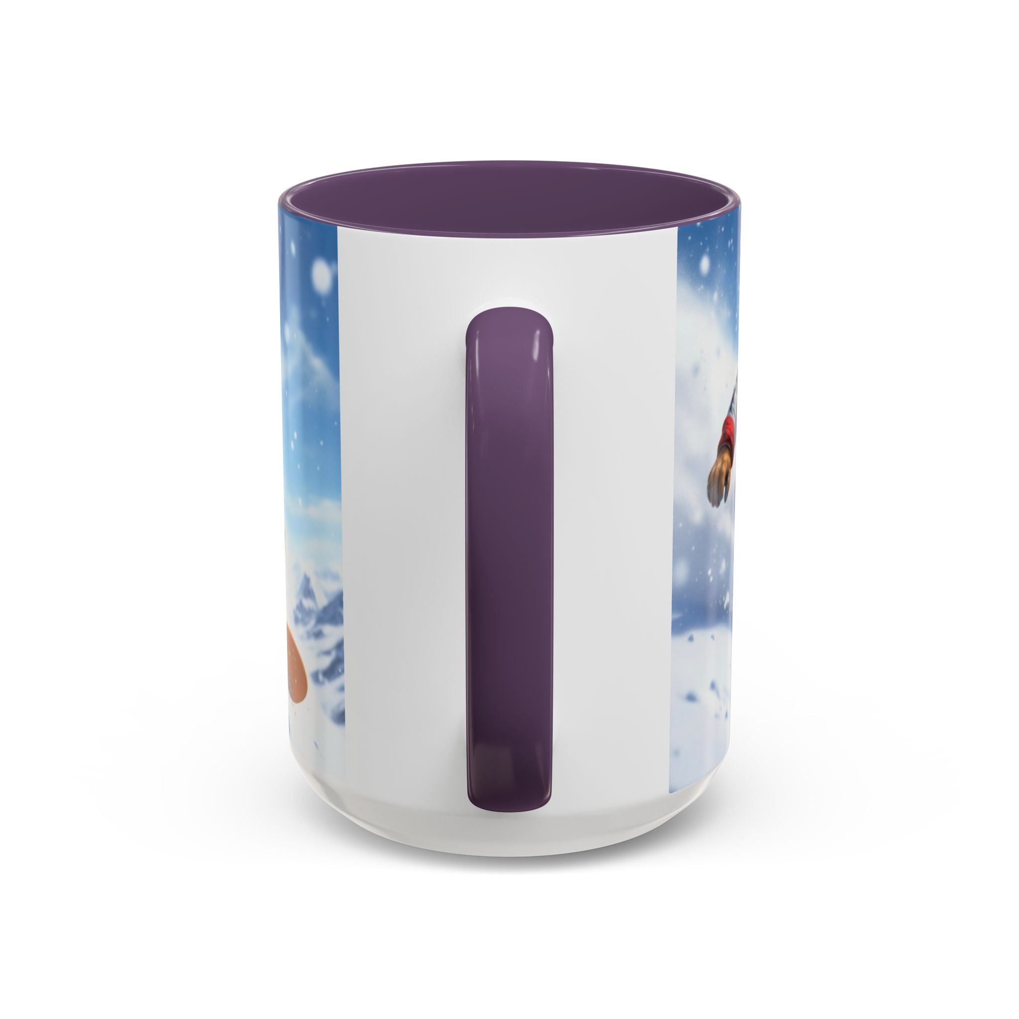 Snowboarding Lion Coffee Mug — Winter Sports Animal Art 11/15oz