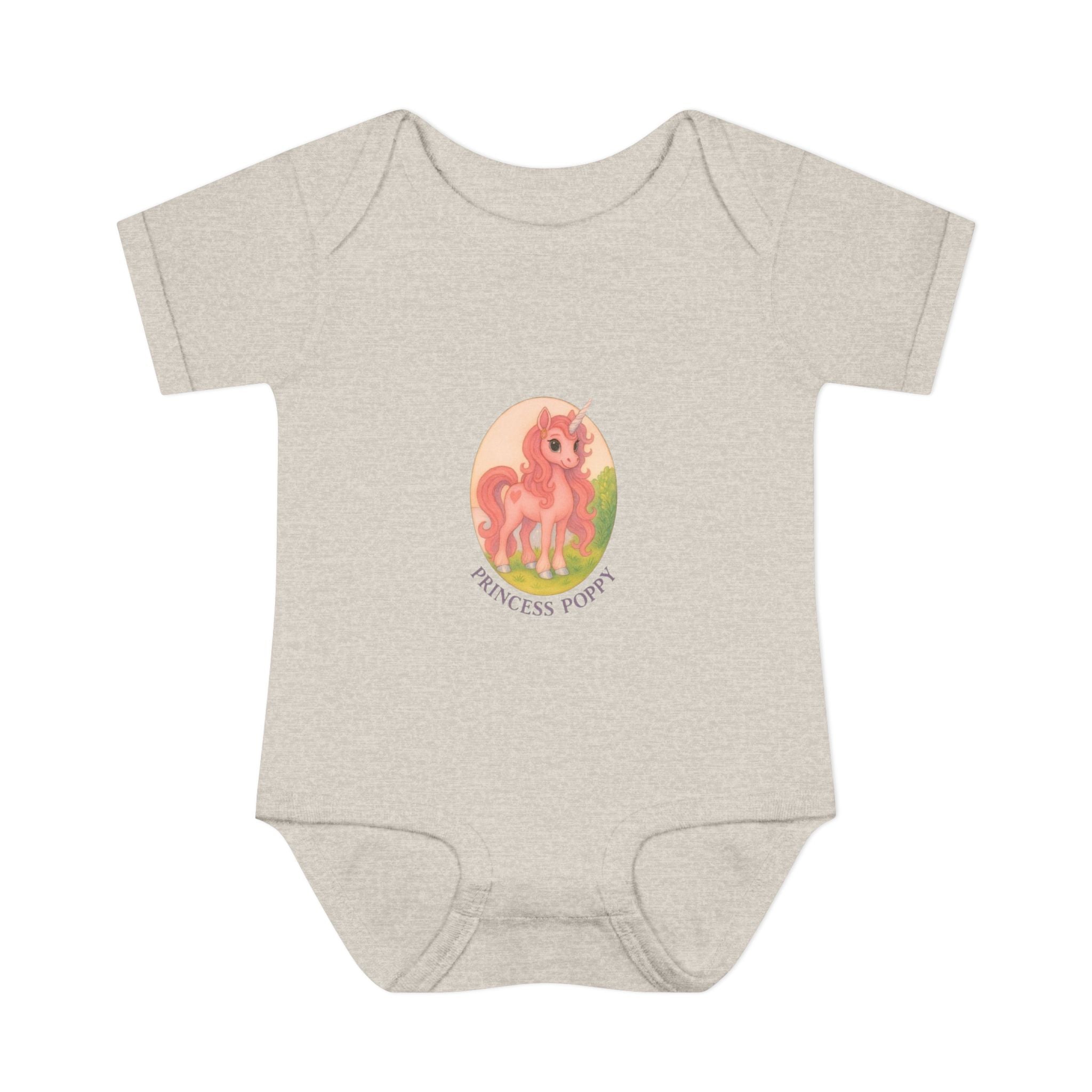 Baby Bodysuit Princess Poppy Unicorn