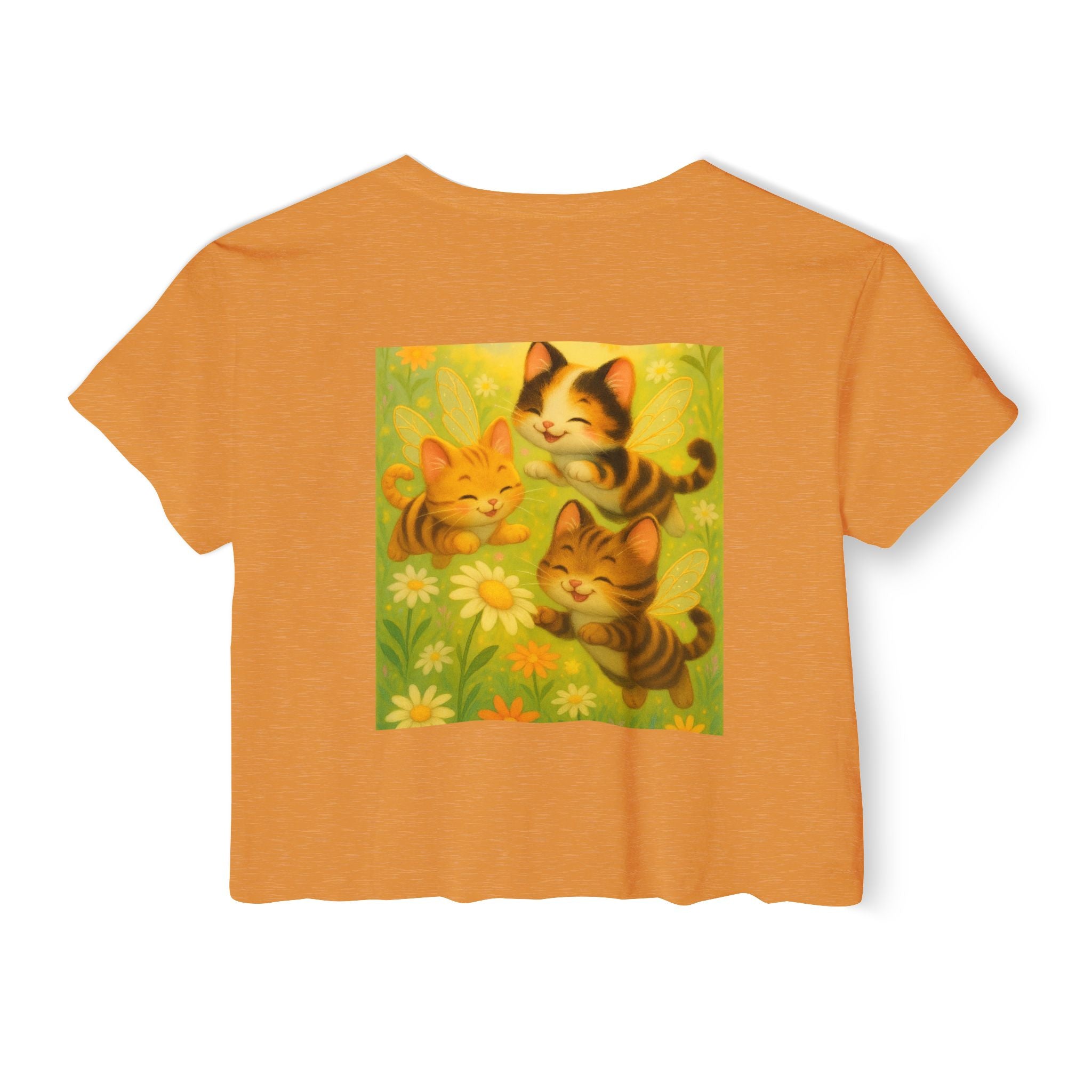 Cute Cat Festival Crop Top for Women - Perfect for Summer Celebrations