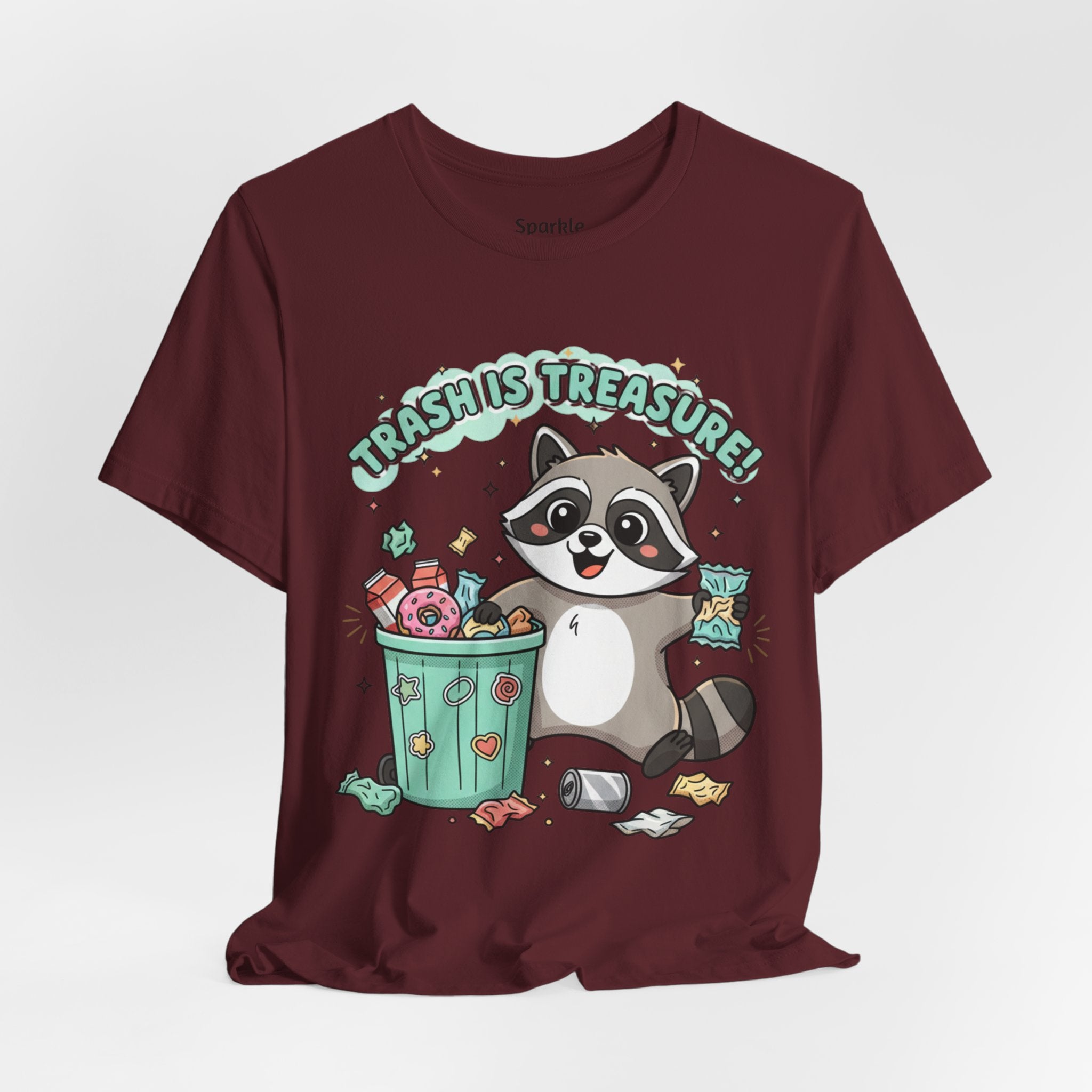 Merry Trash-mas Raccoon Tee | trash panda Christmas, cute holiday humor
