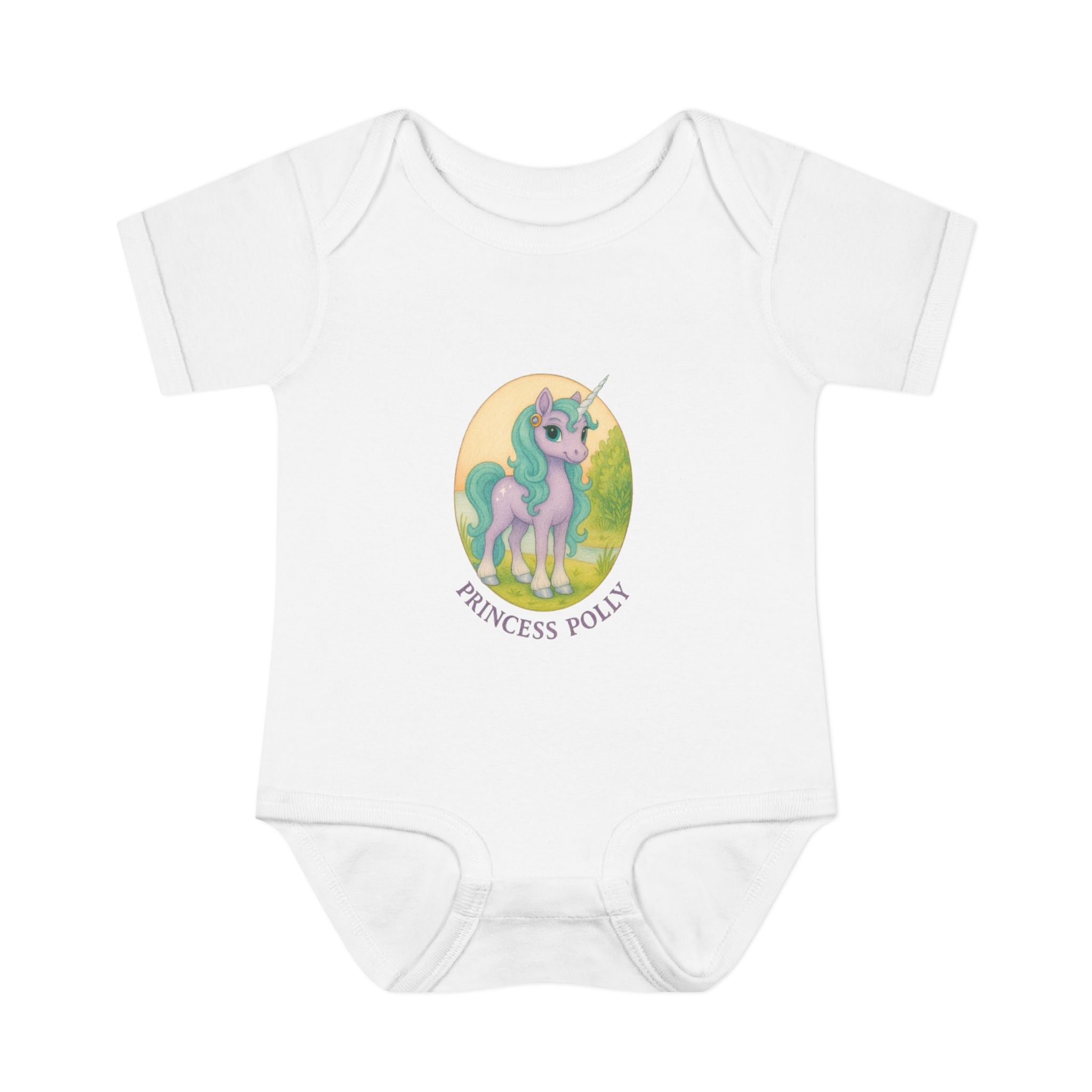 Baby Bodysuit - Princess Polly Unicorn Design
