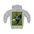 Kids Hoodie — Soccer Cat Design: Playful Goal-Scoring Cat for Young Soccer Fans