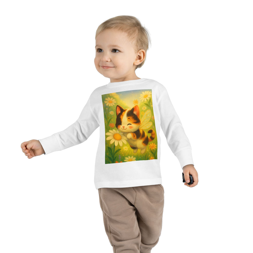 Toddler Tee - Whimsical Buzzabelle the Bumble Cat