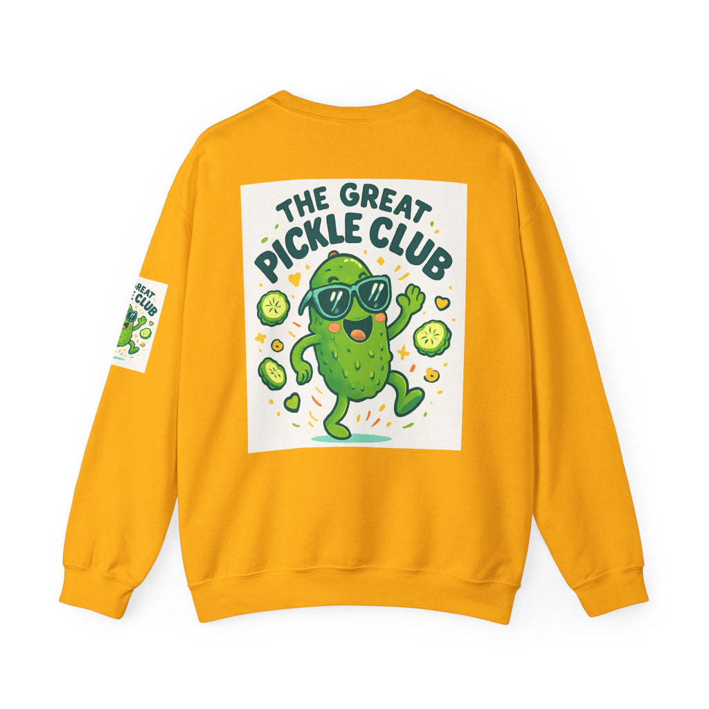 The Great Pickle Club Sweatshirt — Retro Cute Dancing Pickle Crewneck