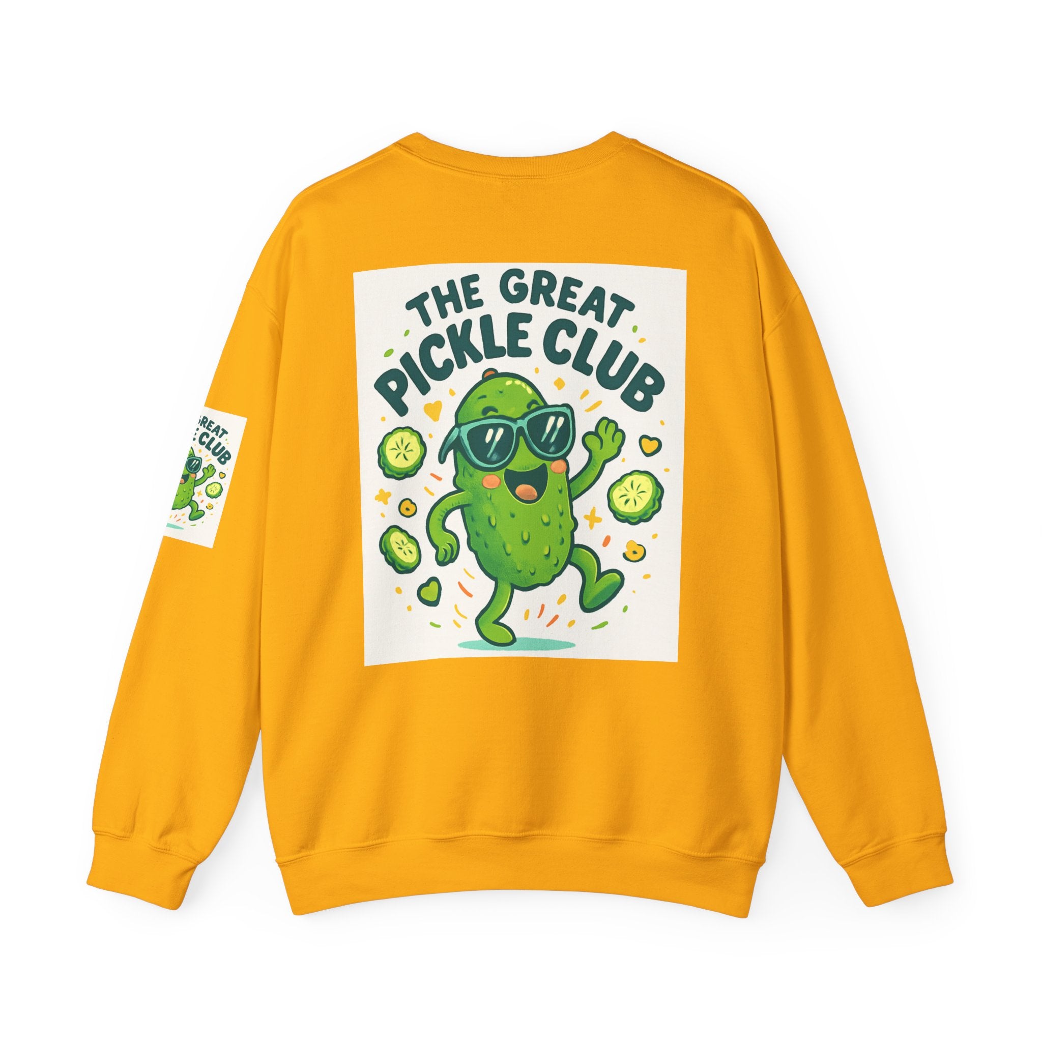 The Great Pickle Club Sweatshirt — Retro Cute Dancing Pickle Crewneck