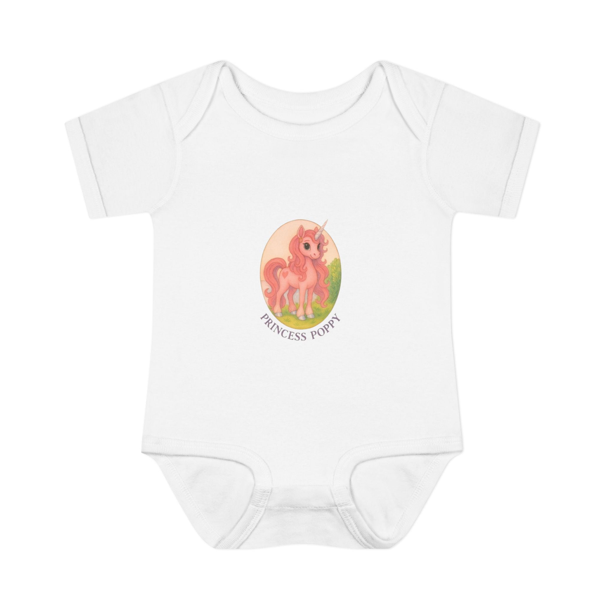 Baby Bodysuit Princess Poppy Unicorn