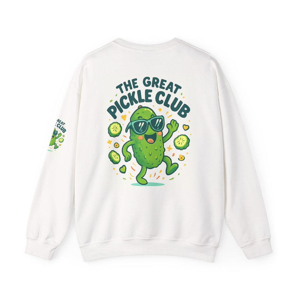 The Great Pickle Club Sweatshirt — Retro Cute Dancing Pickle Crewneck
