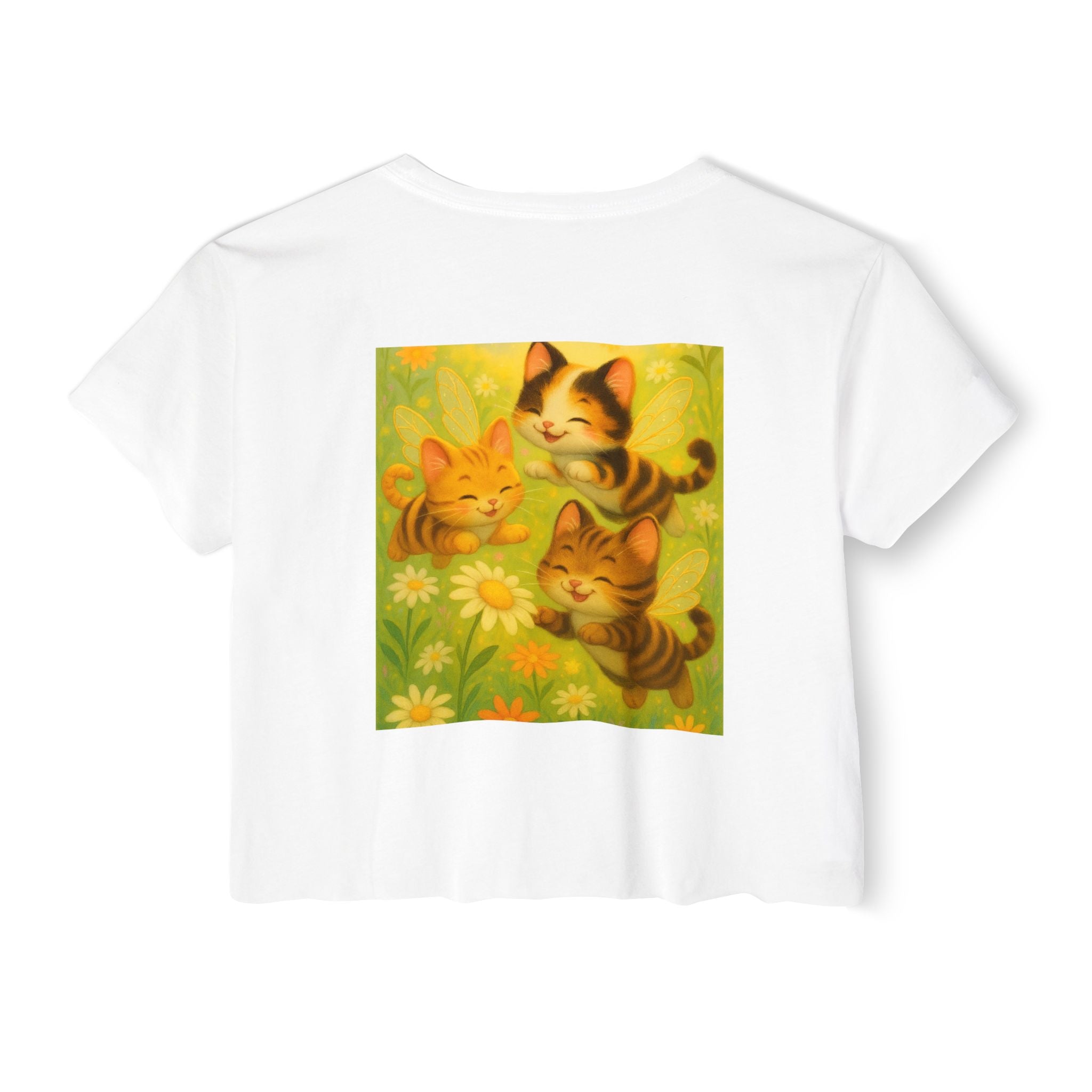 Cute Cat Festival Crop Top for Women - Perfect for Summer Celebrations