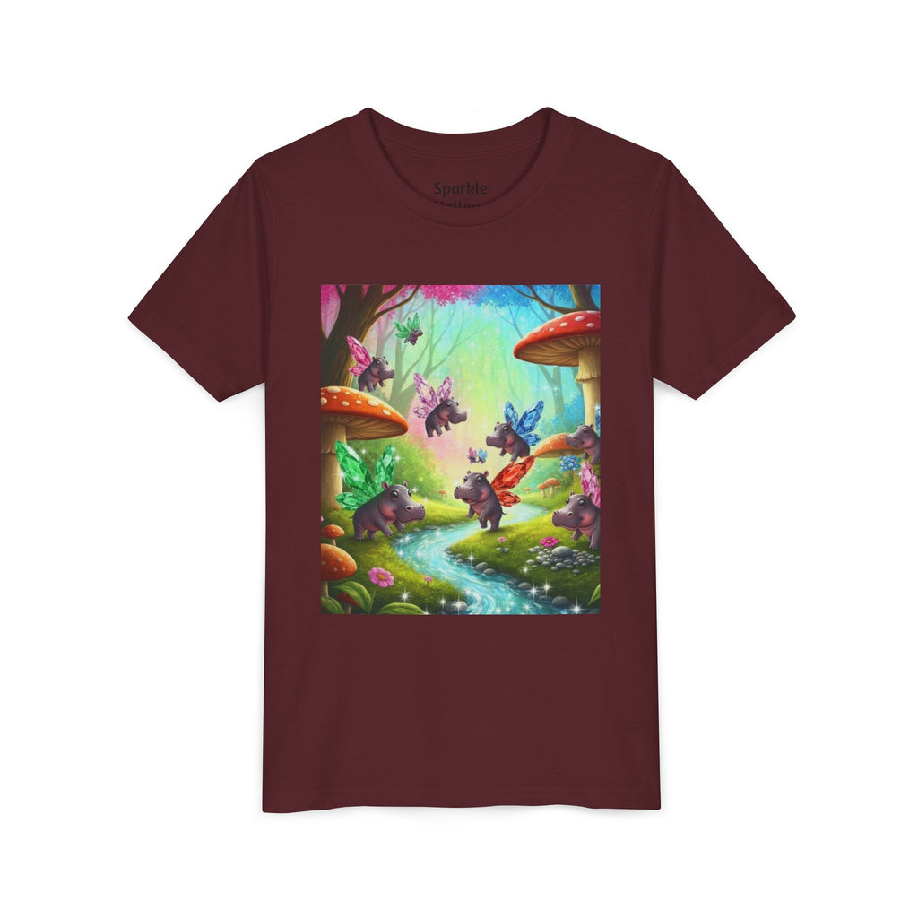 Magical Hippo Fairies Mushroom Grove Youth Tee