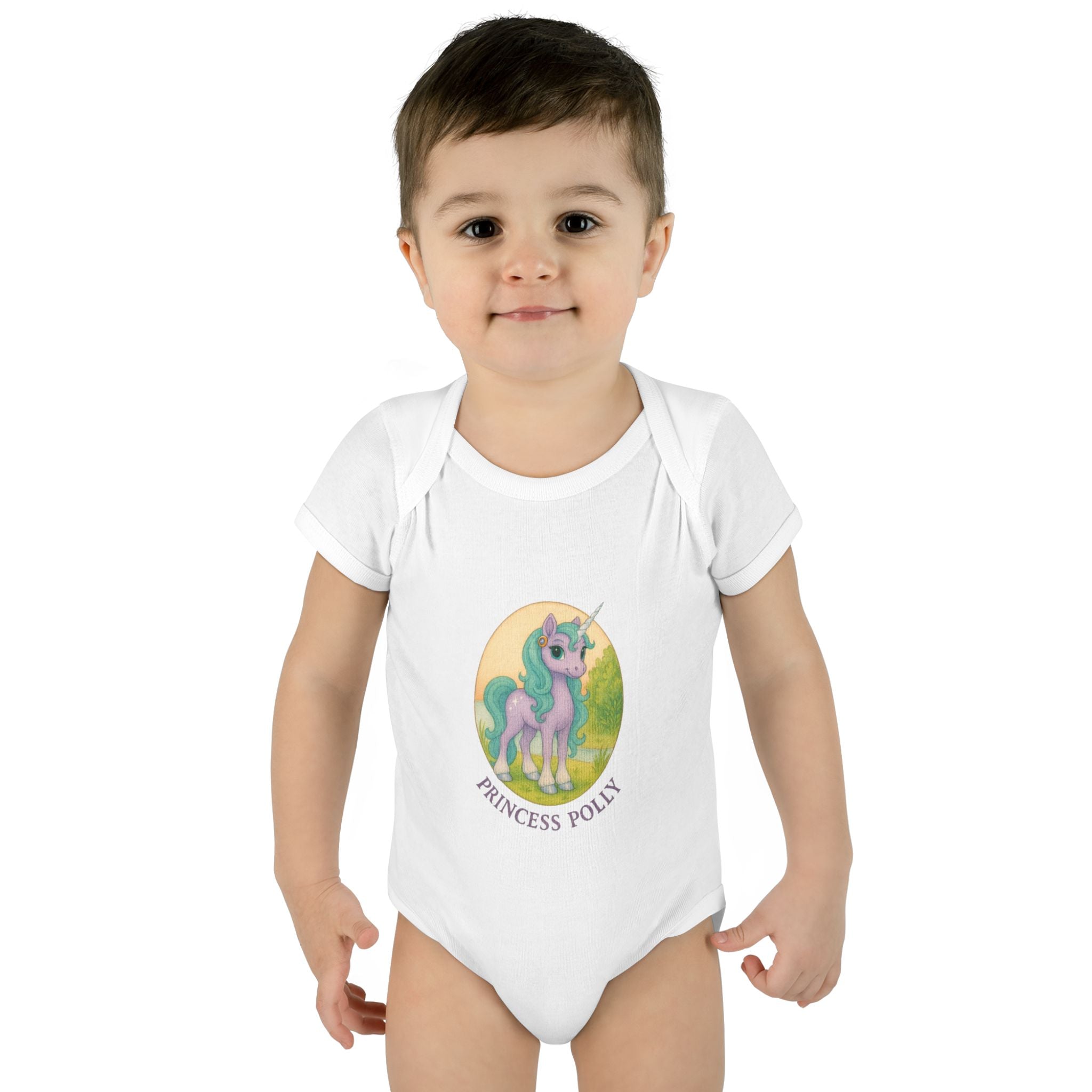 Baby Bodysuit - Princess Polly Unicorn Design