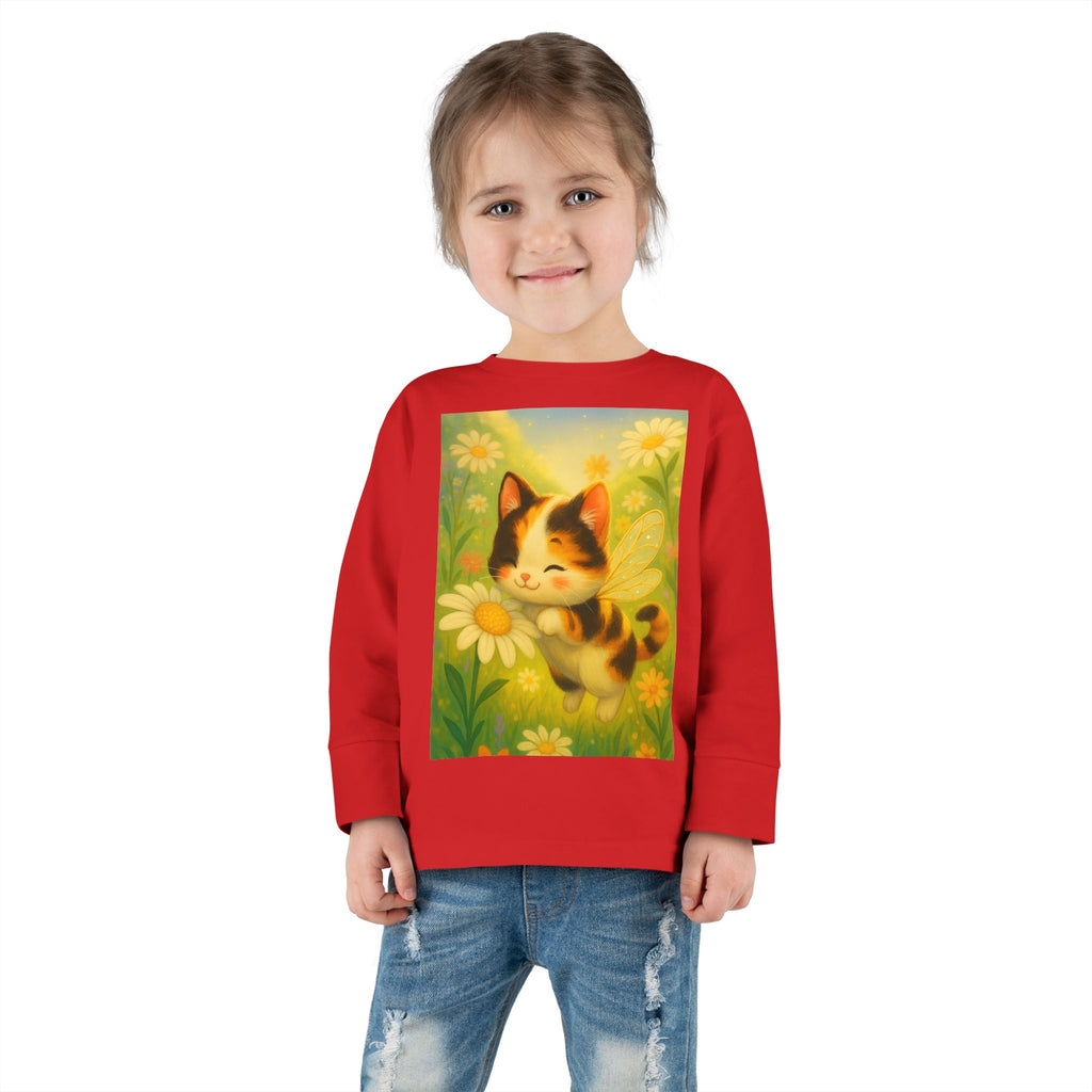 Toddler Tee - Whimsical Buzzabelle the Bumble Cat