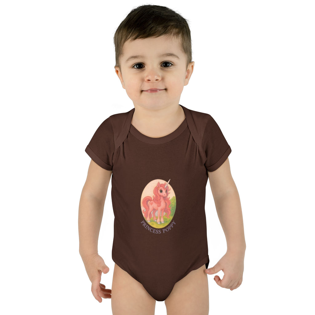 Baby Bodysuit Princess Poppy Unicorn