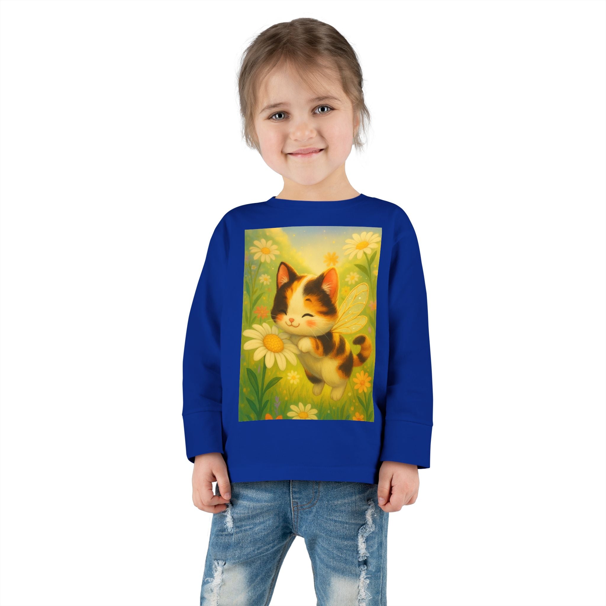 Toddler Tee - Whimsical Buzzabelle the Bumble Cat