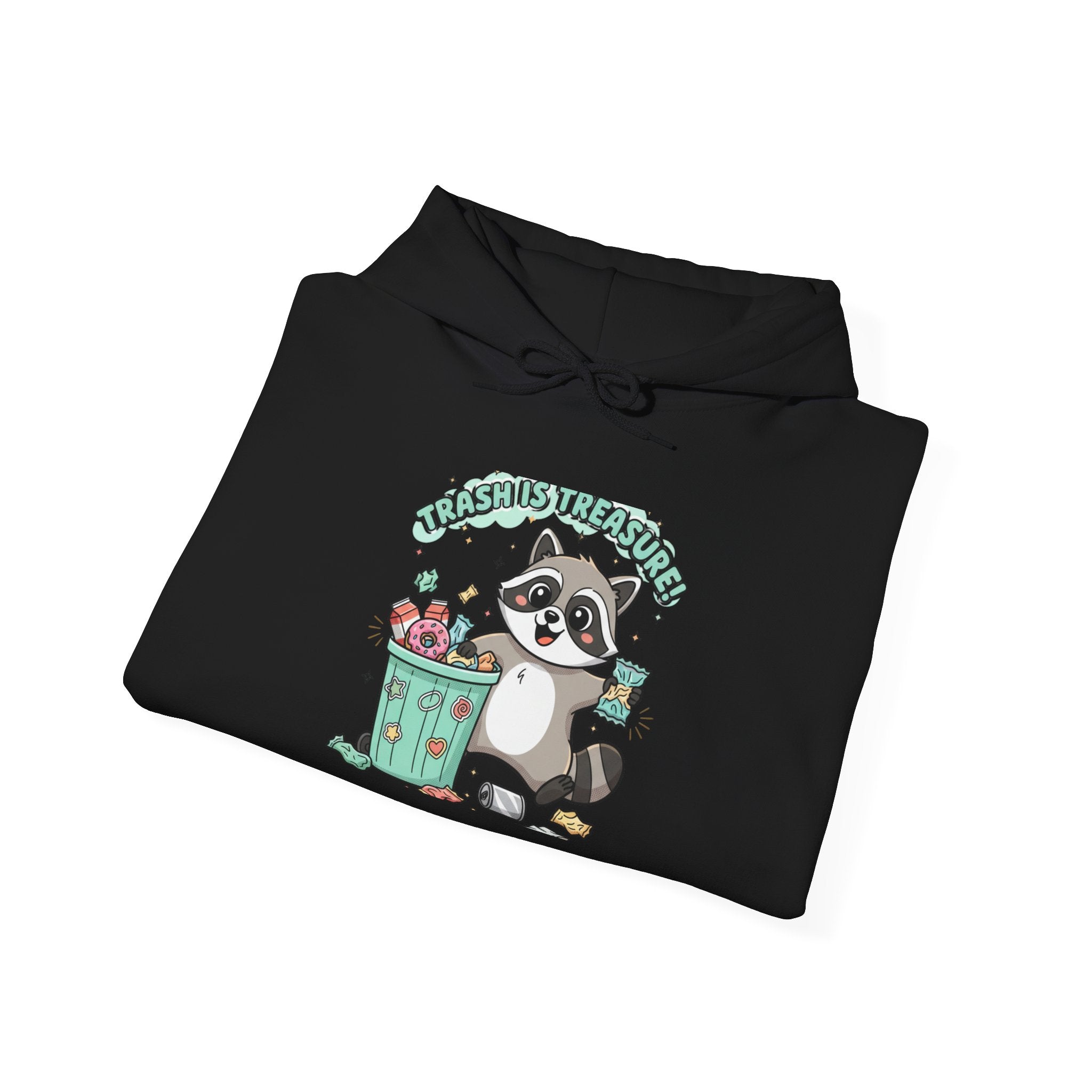 Funny Raccoon Trash Hoodie – 'Trash Panda' Graphic Sweatshirt