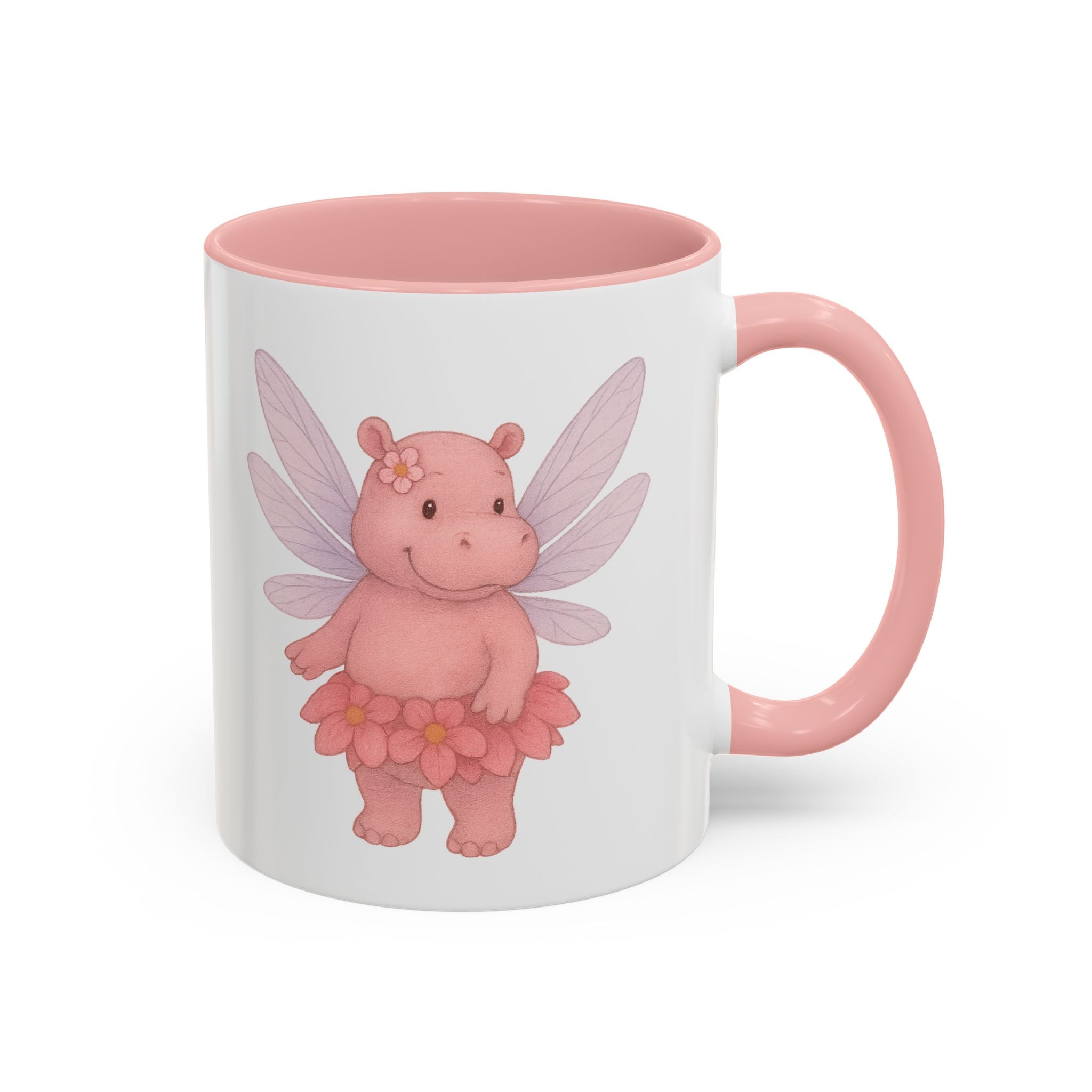 Coffee Mug - Whimsical Hippo Fairy Design