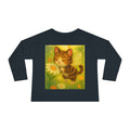 Whimsical Bumble Paws Bumble Cat Toddler Long Sleeve Tee — Sparkle Hollow