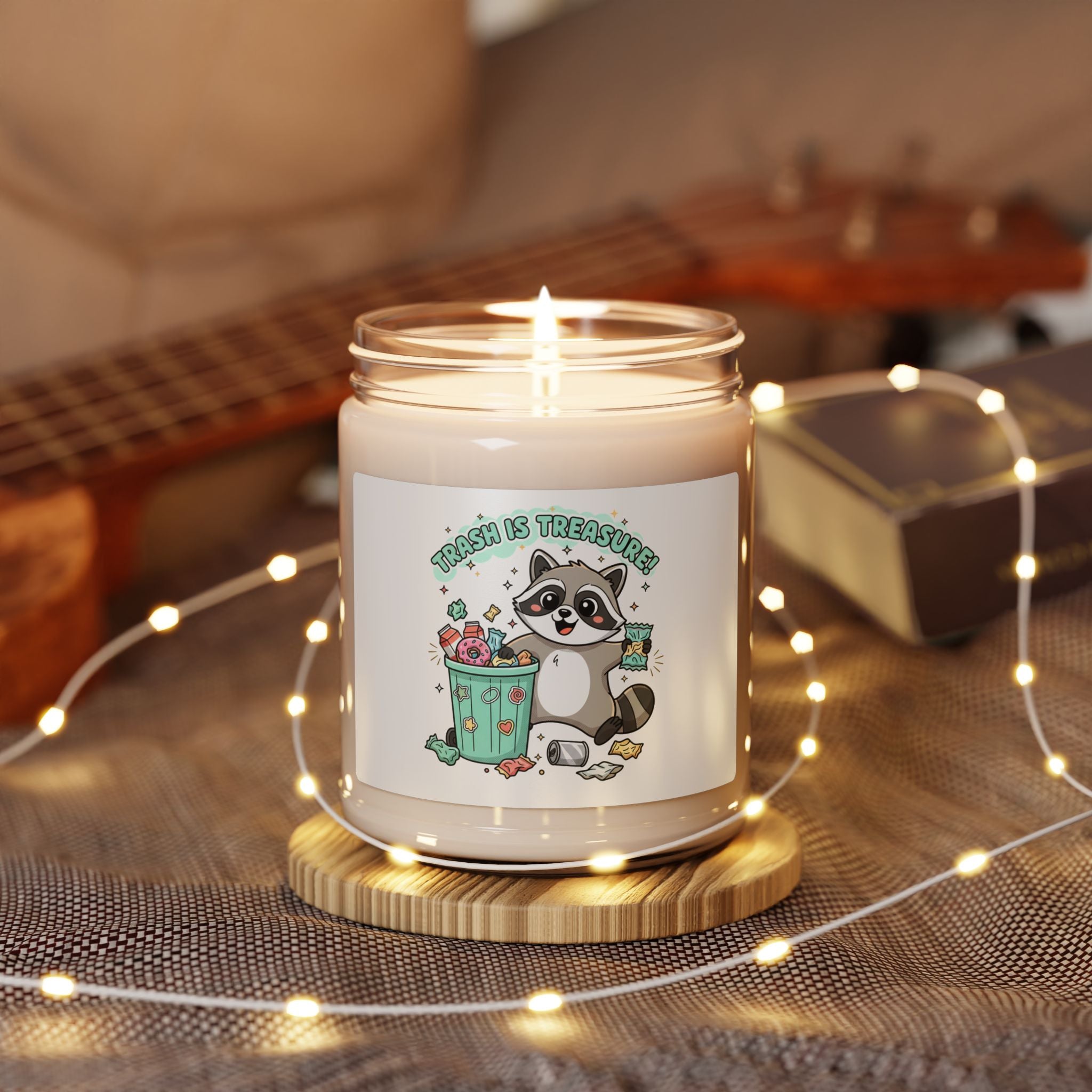 Trash Panda Christmas Candle | Scented Soy Candle, 9oz