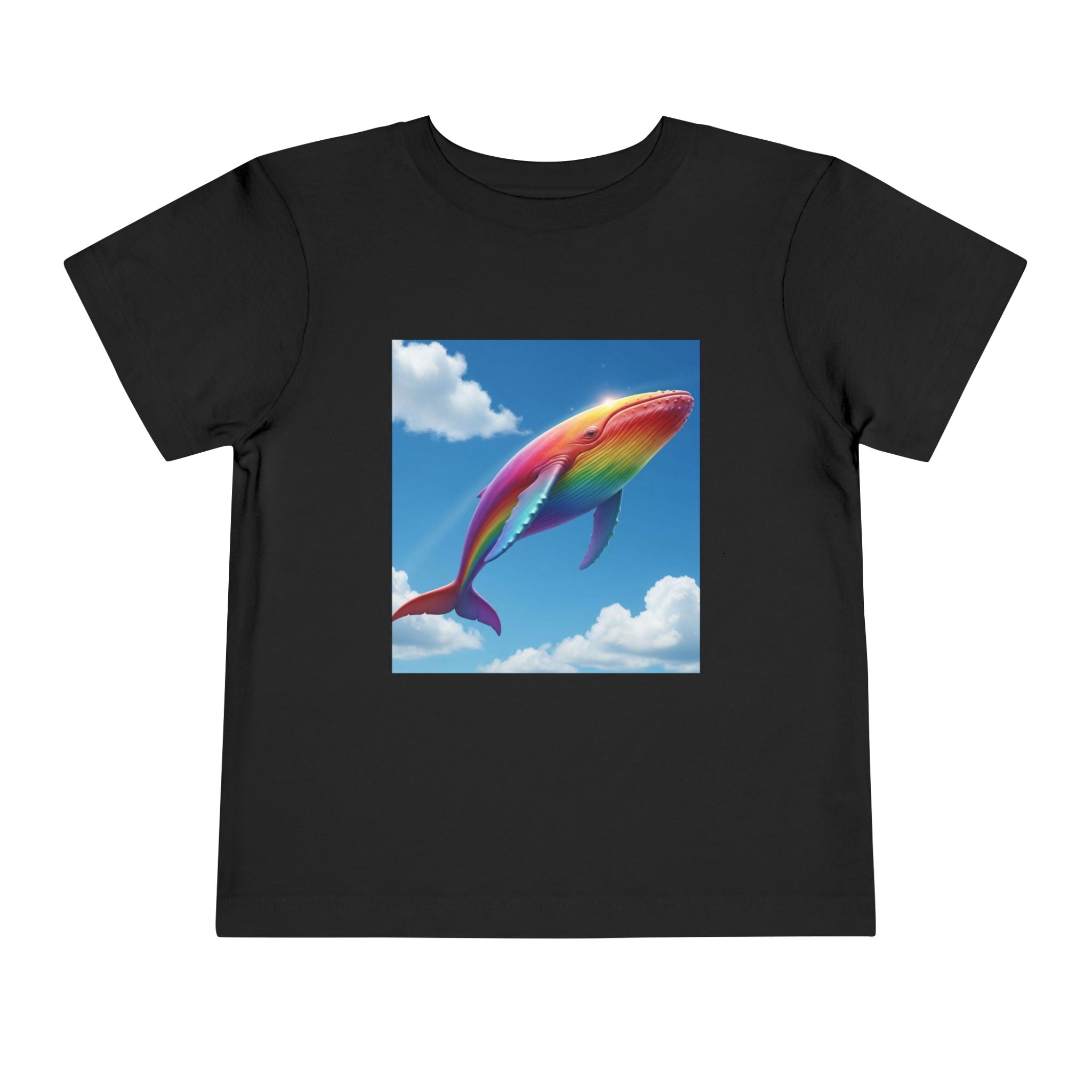 Toddler Tee - Flying Rainbow Whale from the Land of Sparkle Hollow