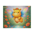 Fairy Hippo Puzzle — Cute Floral Kids Jigsaw (110/252/520/1014 pcs)