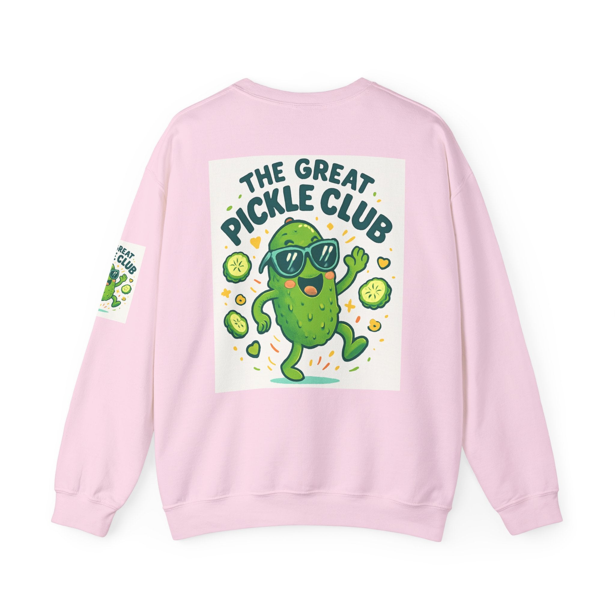 The Great Pickle Club Sweatshirt — Retro Cute Dancing Pickle Crewneck