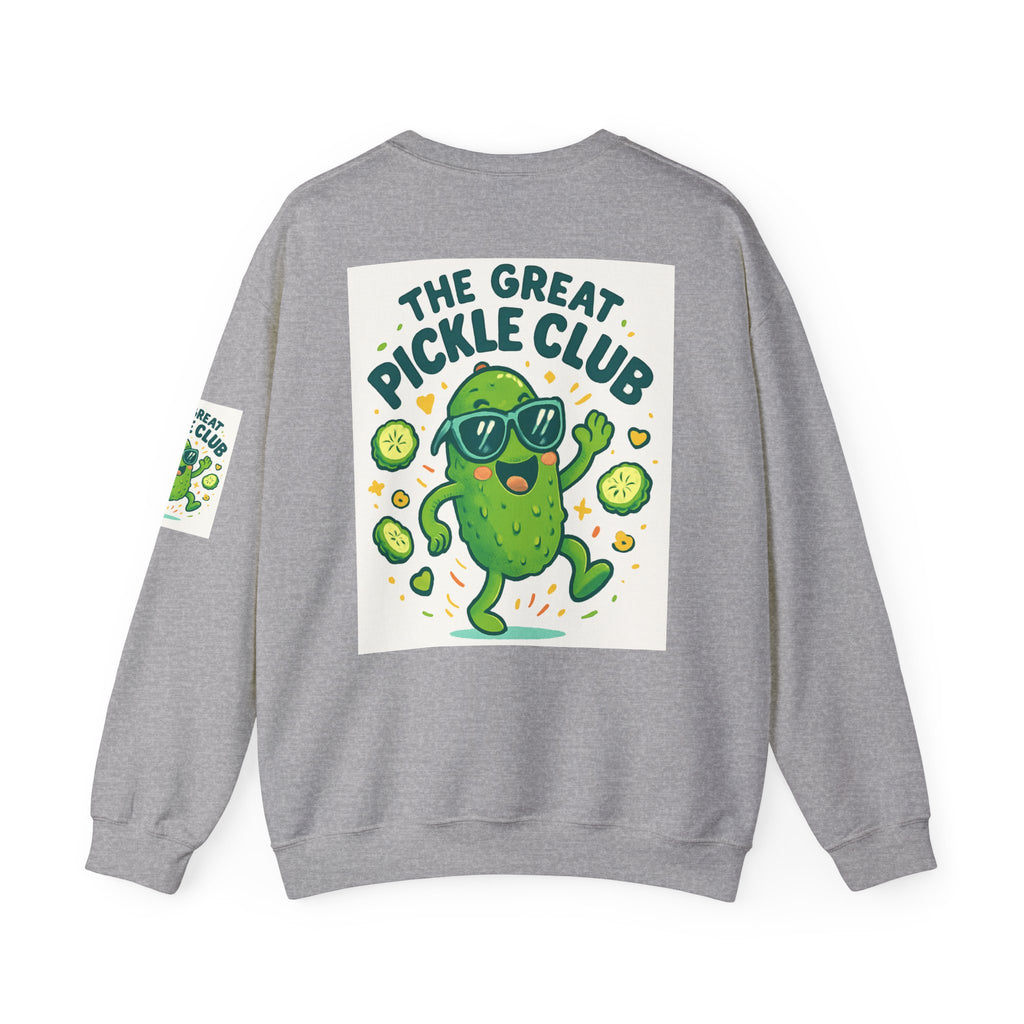 The Great Pickle Club Sweatshirt — Retro Cute Dancing Pickle Crewneck
