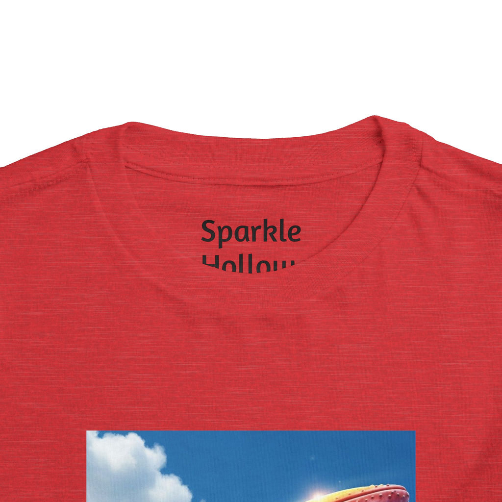 Toddler Tee - Flying Rainbow Whale from the Land of Sparkle Hollow