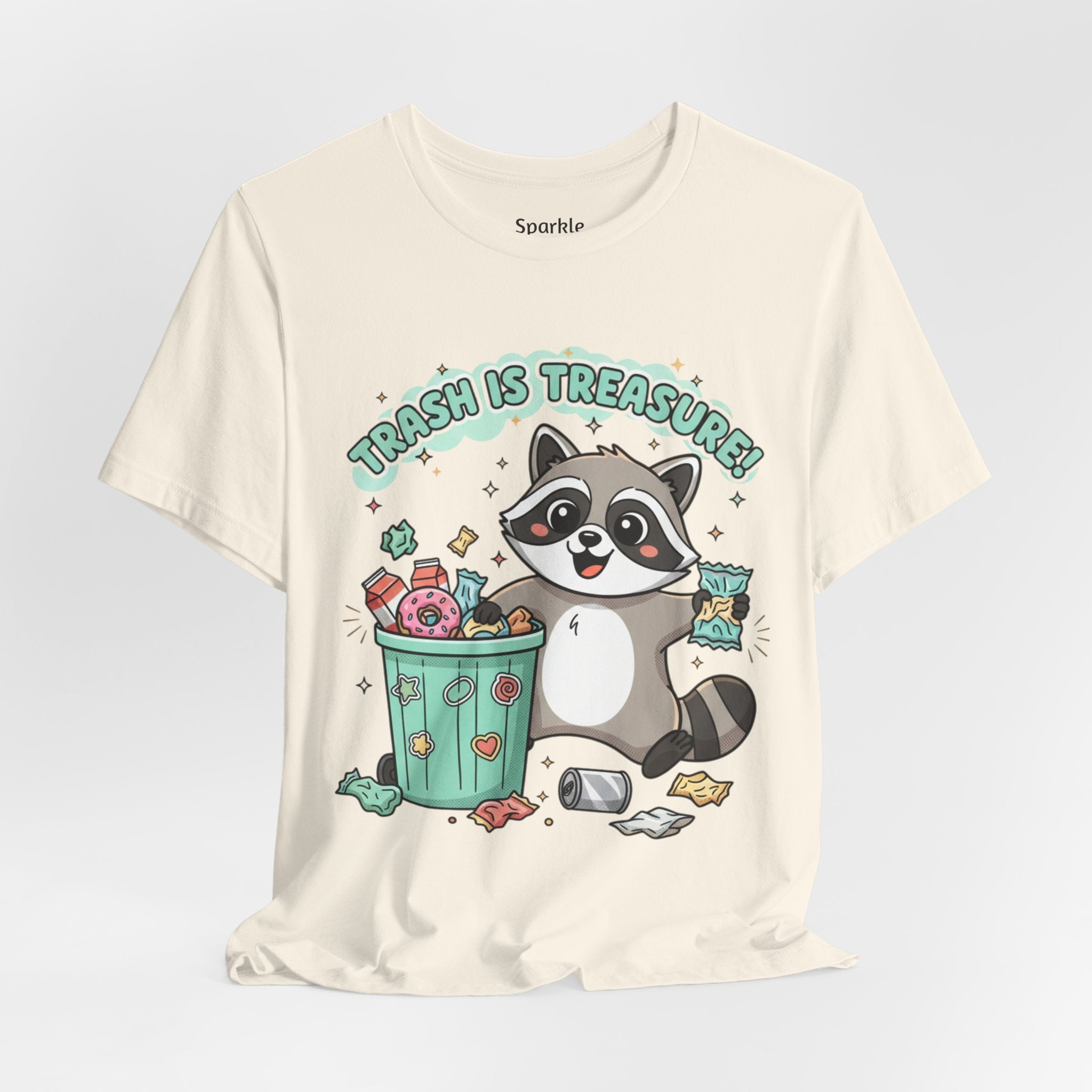 Merry Trash-mas Raccoon Tee | trash panda Christmas, cute holiday humor