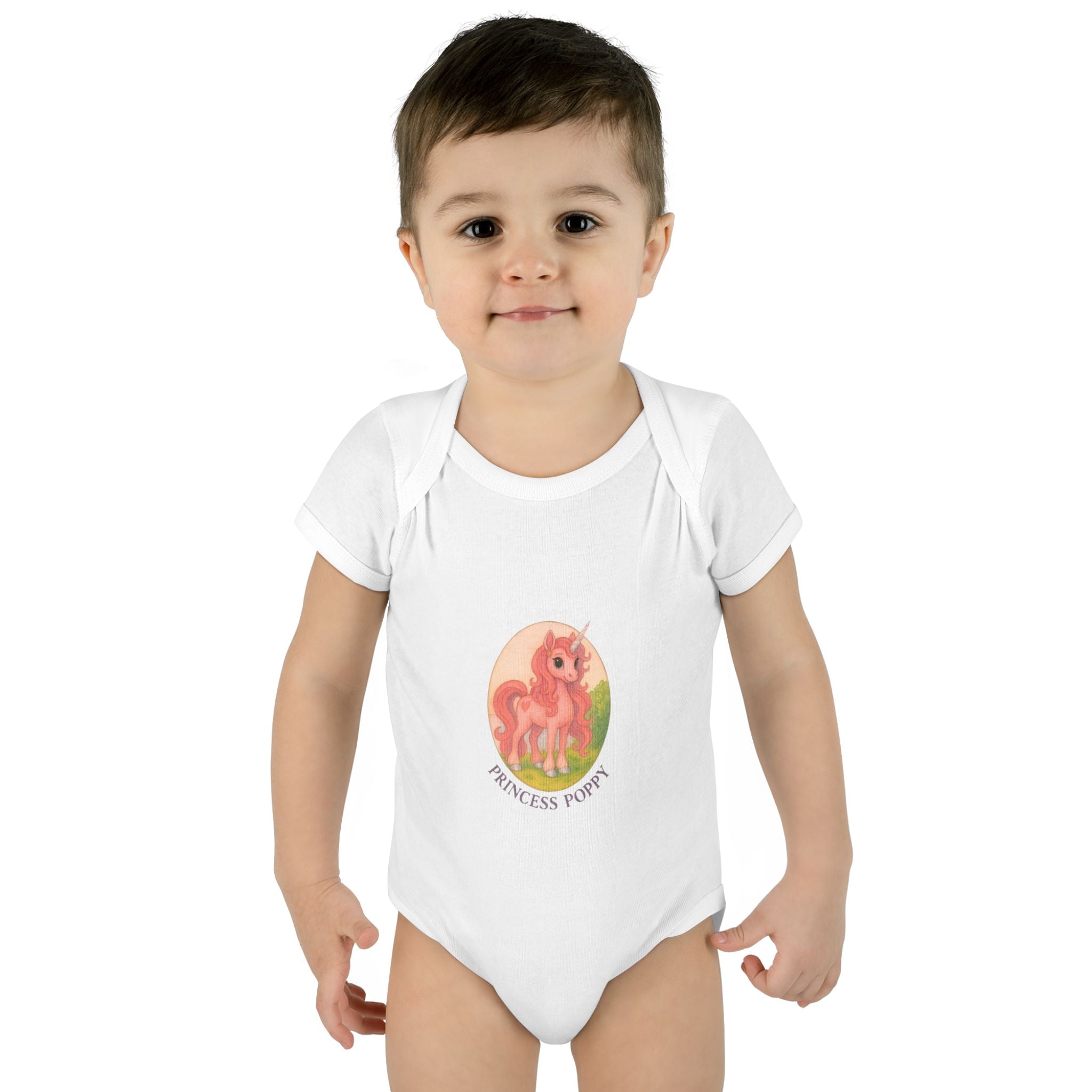 Baby Bodysuit Princess Poppy Unicorn