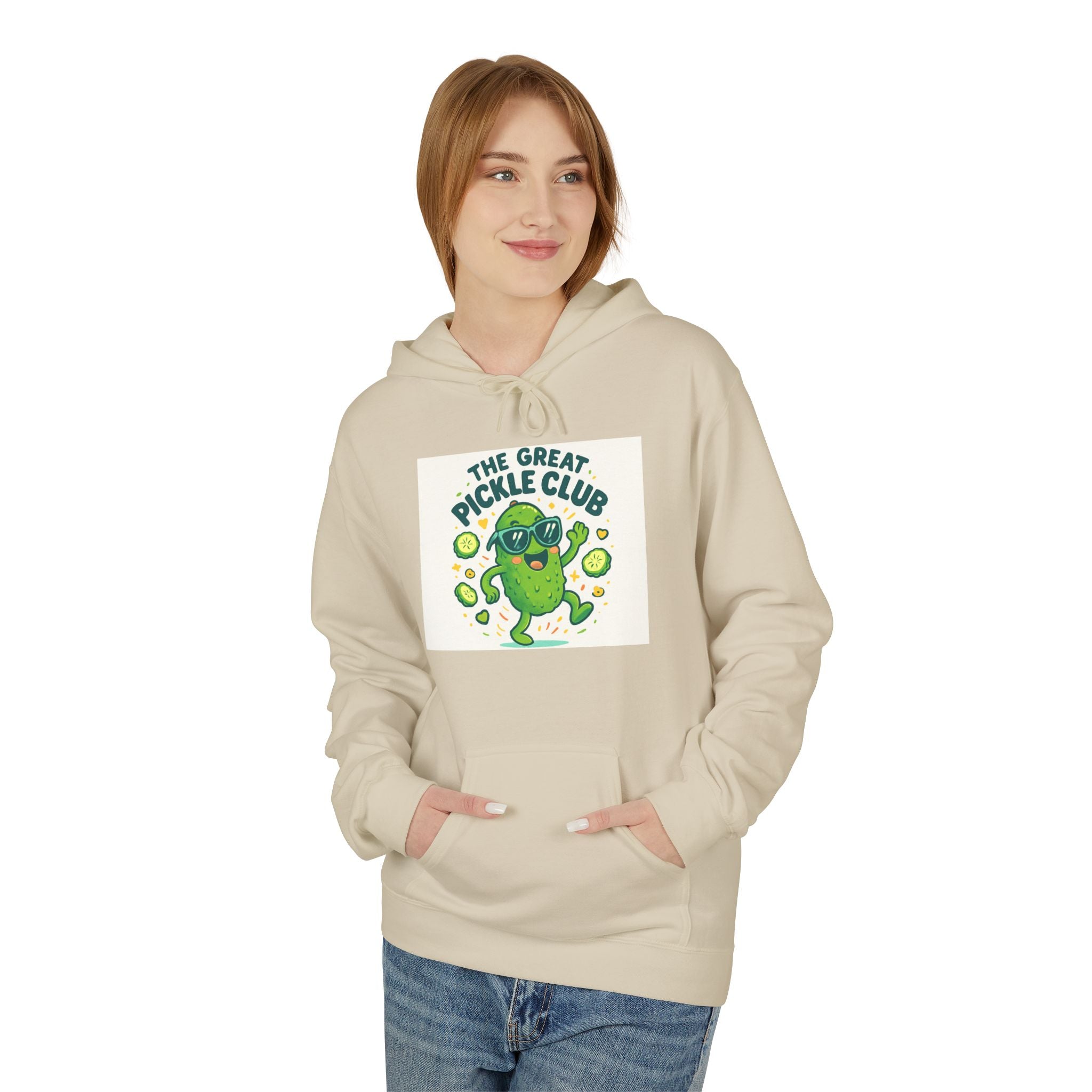 Dancing Pickle Hoodie — Funny Pickleball Player Sweatshirt