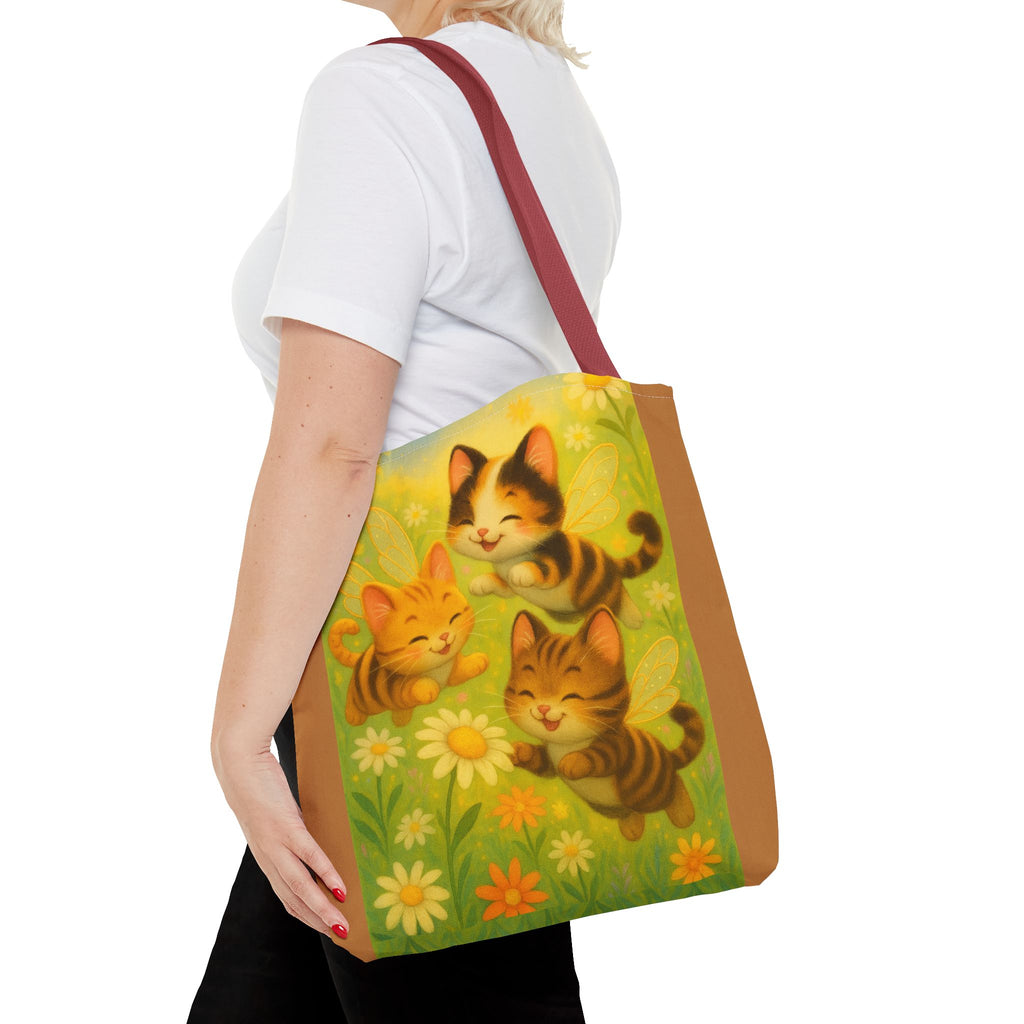 Bumble Cat Tote Bag - Whimsical Design from Sparkle Hollow