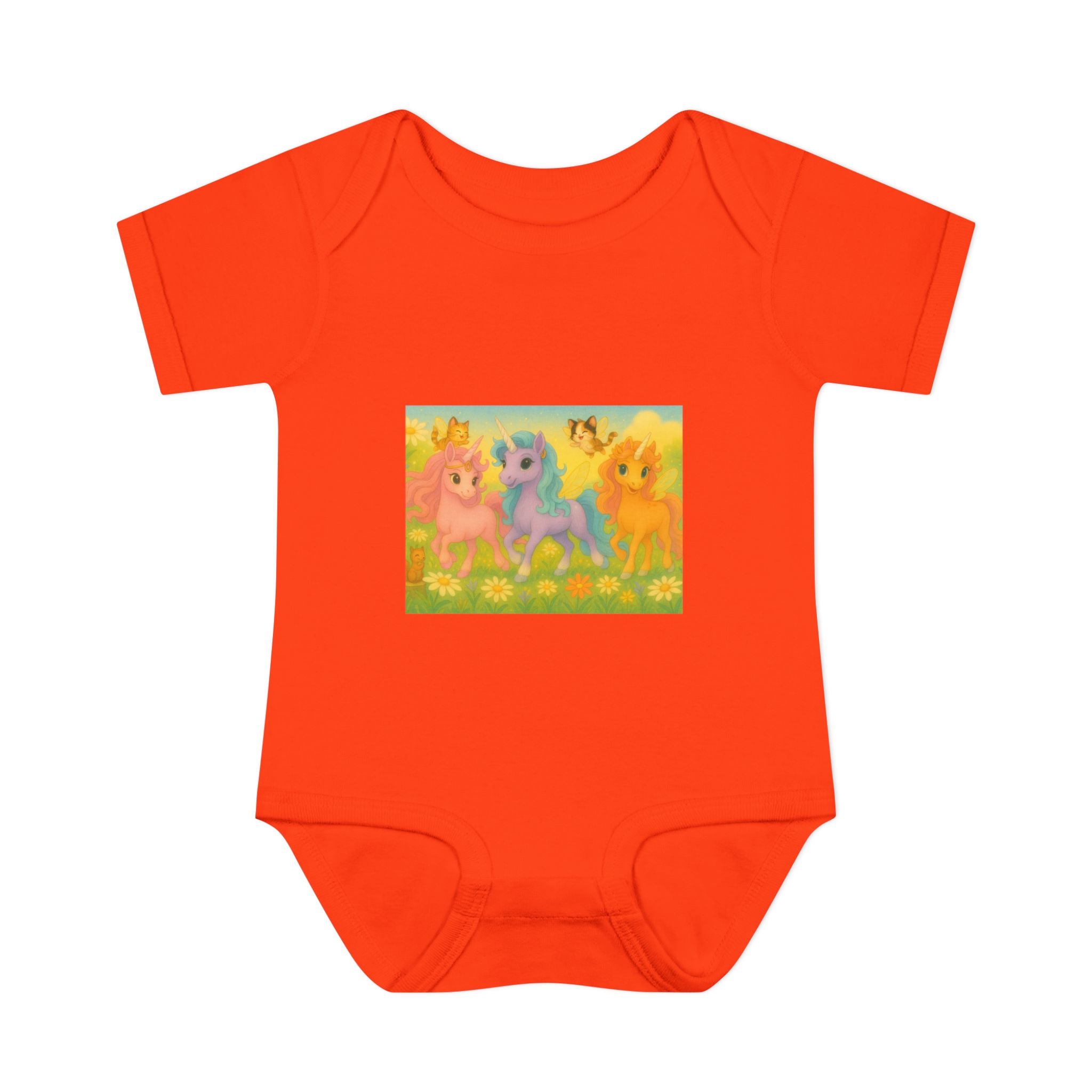 Bodysuit - Whimsical Unicorn Princesses and Forest Animals Playful Design