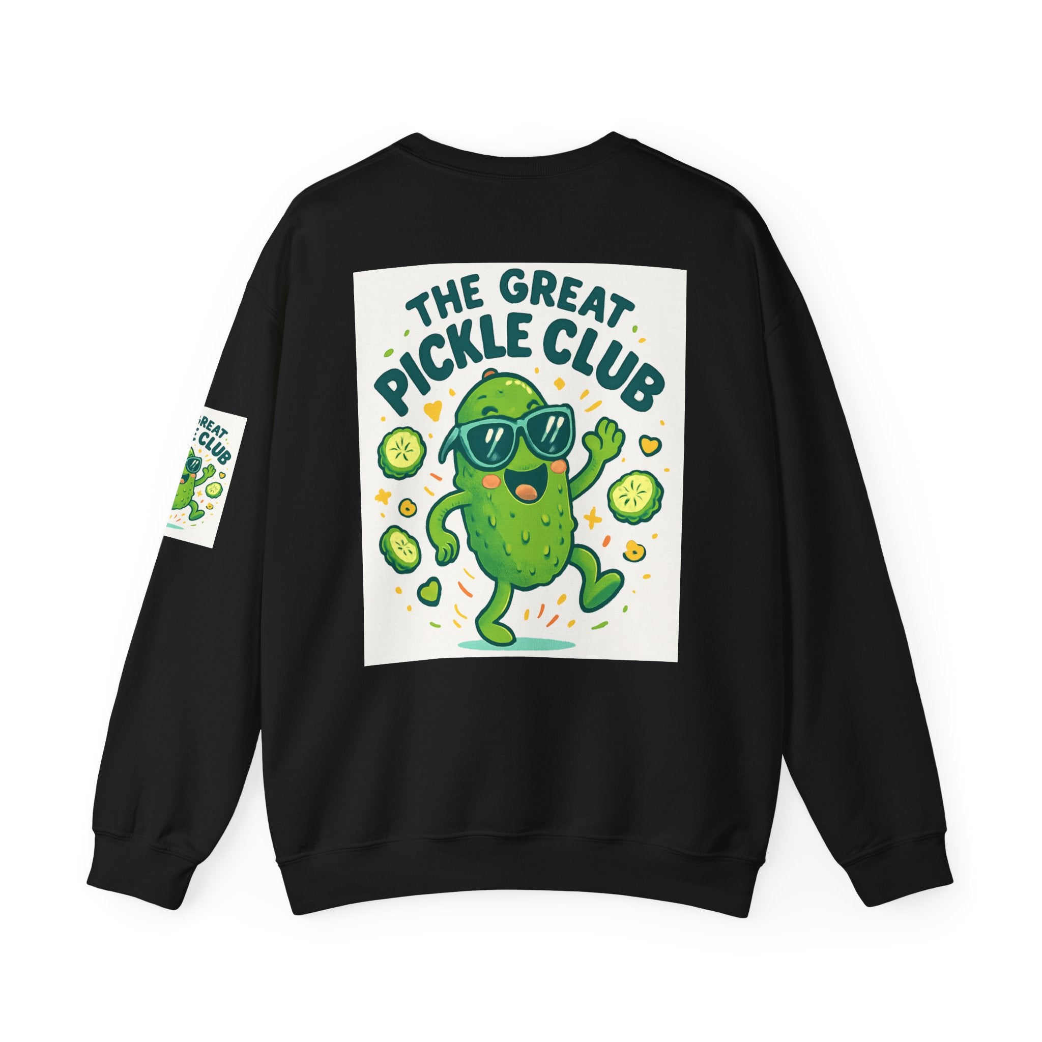 The Great Pickle Club Sweatshirt — Retro Cute Dancing Pickle Crewneck