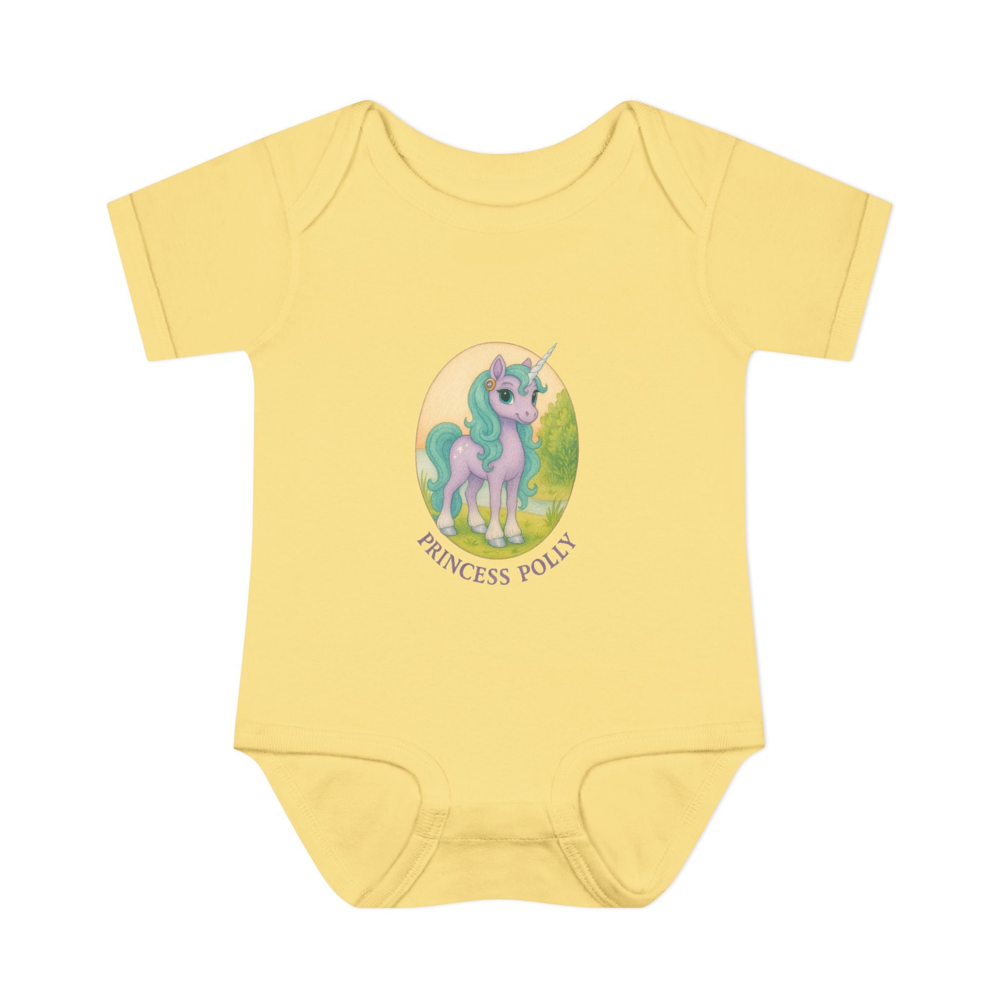 Baby Bodysuit - Princess Polly Unicorn Design