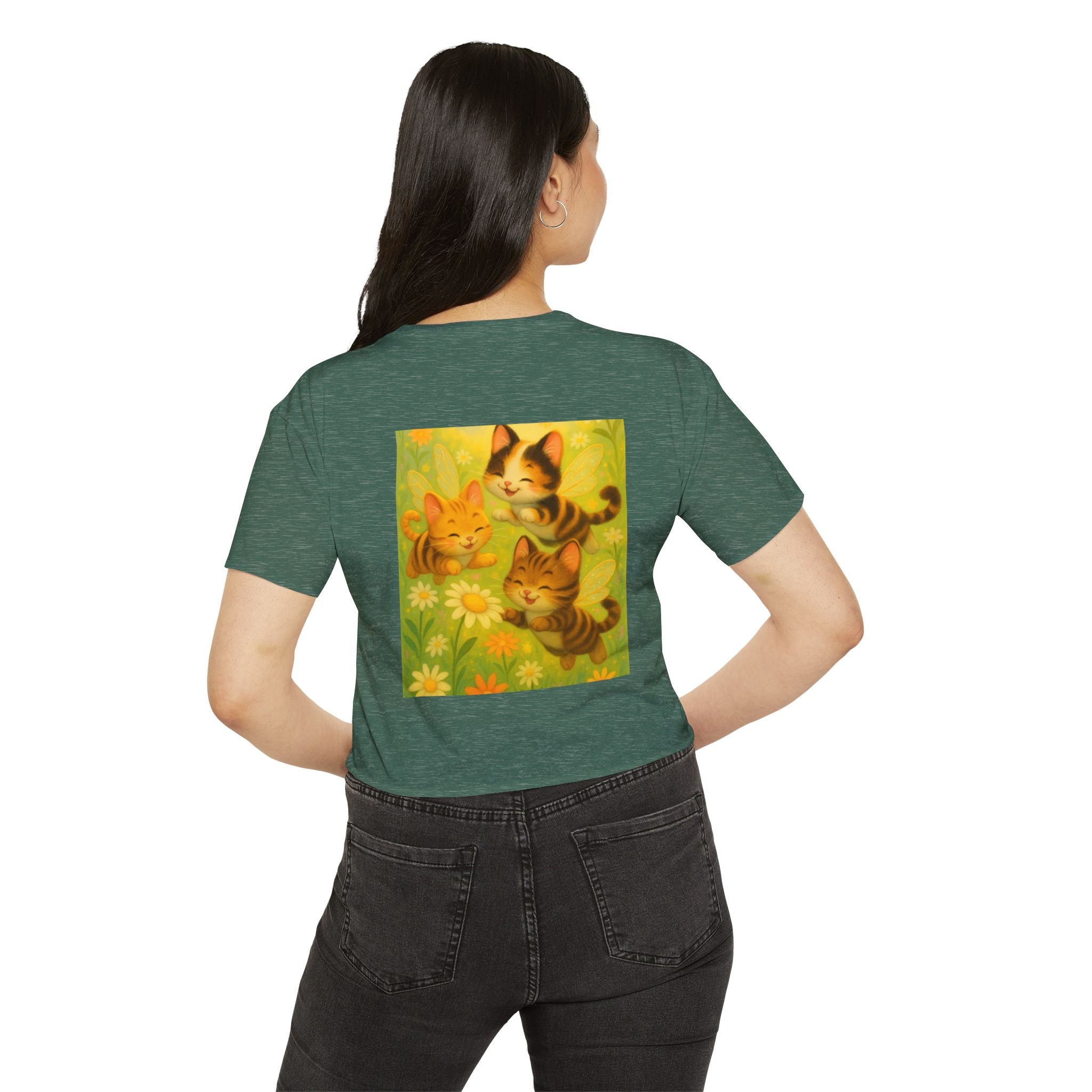 Cute Cat Festival Crop Top for Women - Perfect for Summer Celebrations